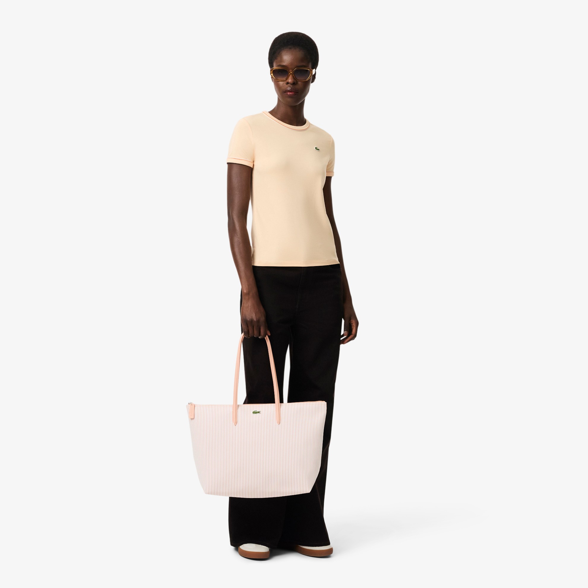 Εικόνα της Γυναικεία Large Striped L.12.12 Concept Tote Τσάντα