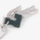 Εικόνα της Diamanté Crocodile L Charm Key Ring