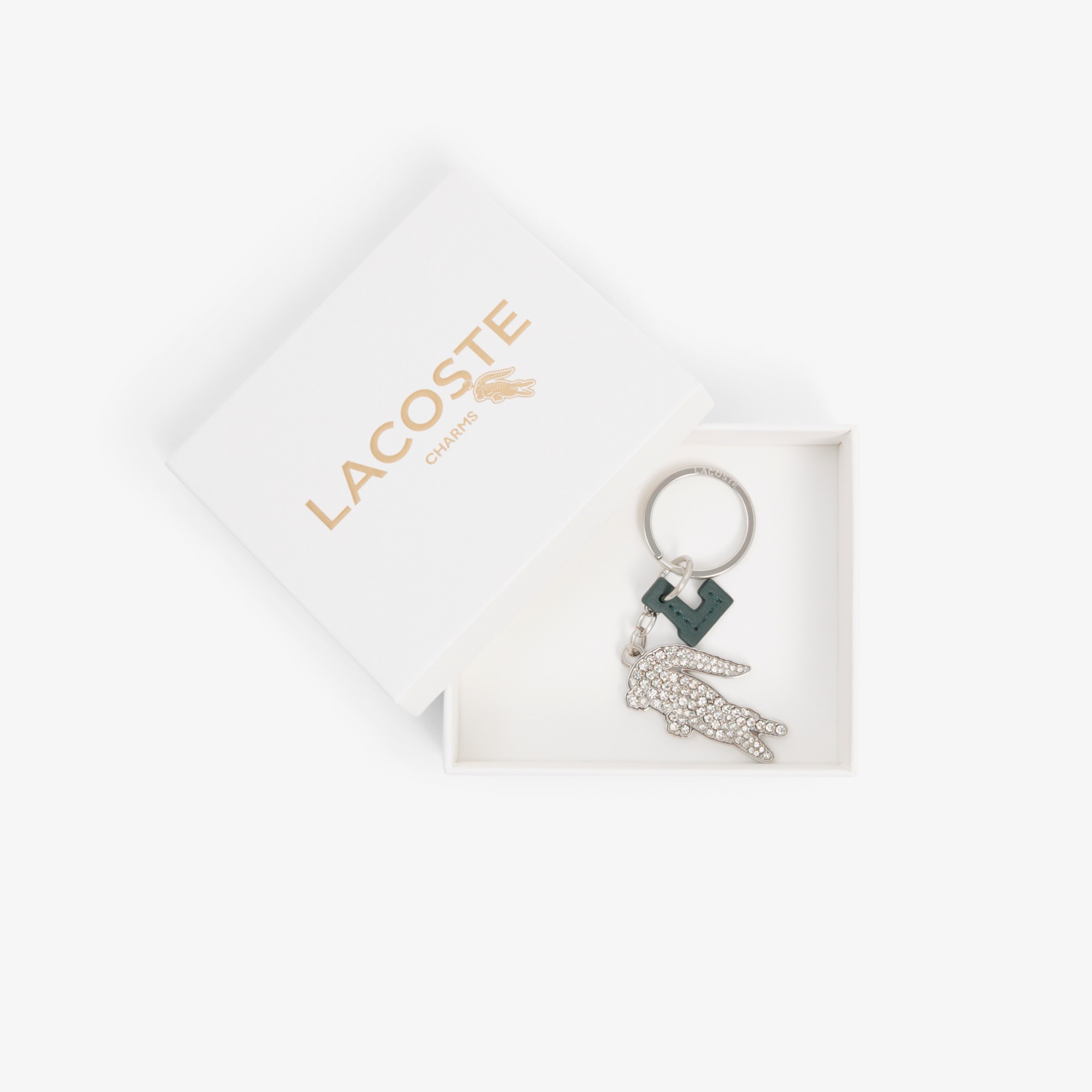 Εικόνα της Diamanté Crocodile L Charm Key Ring