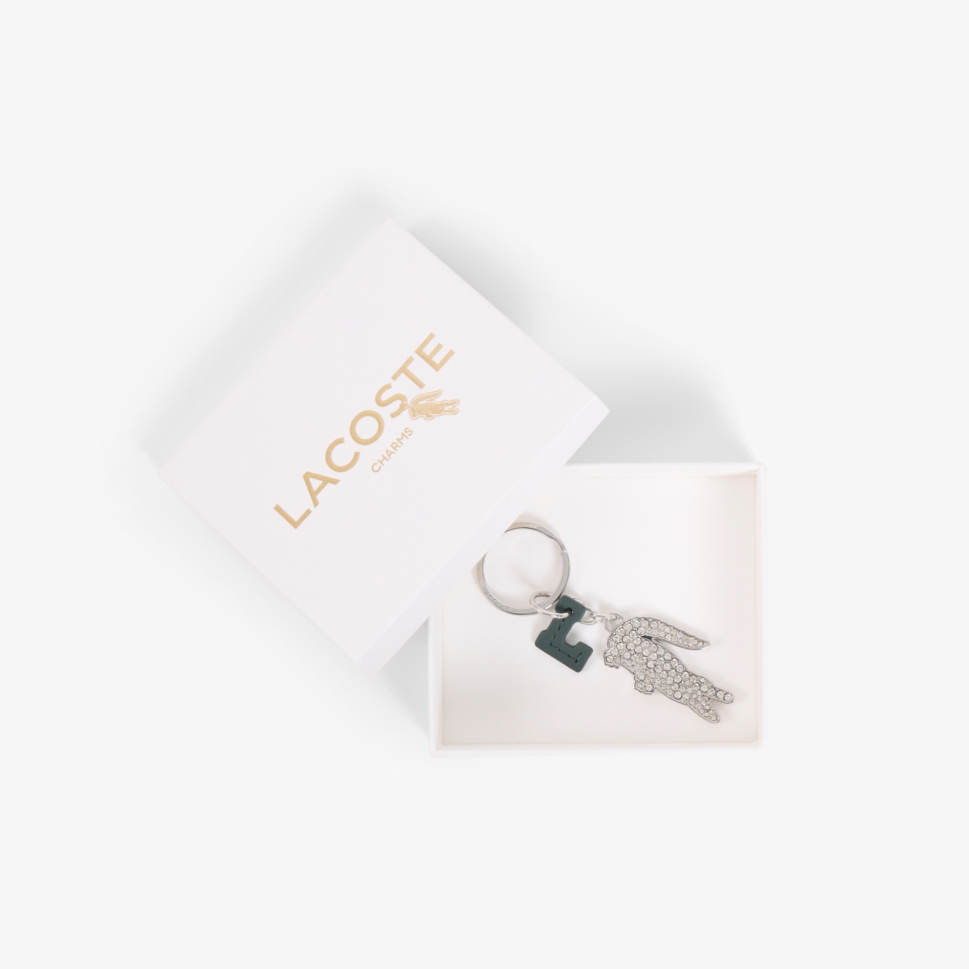 Εικόνα της Diamanté Crocodile L Charm Key Ring