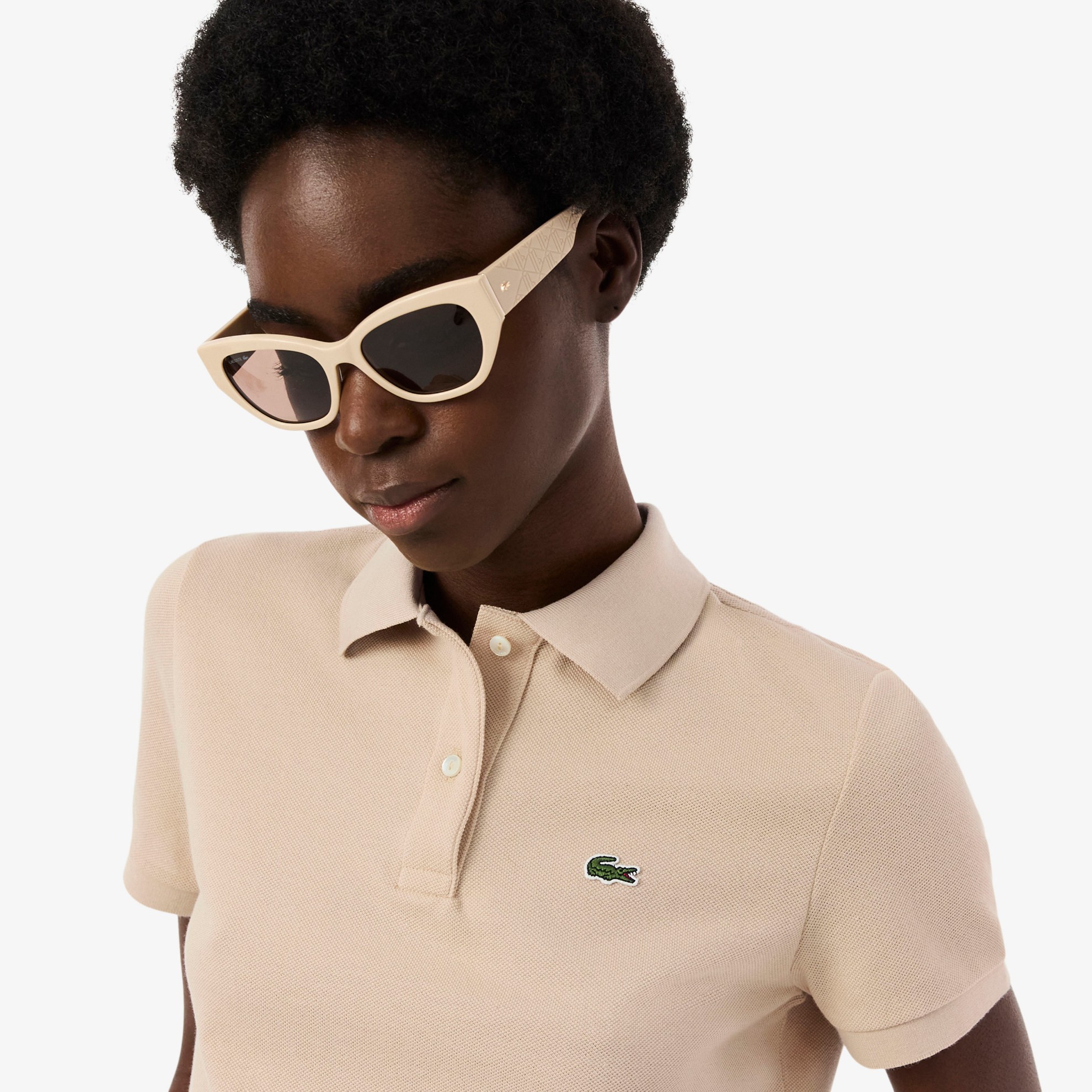 Εικόνα της Γυναικεία Petit Piqué Polo Μπλούζα Regular Fit