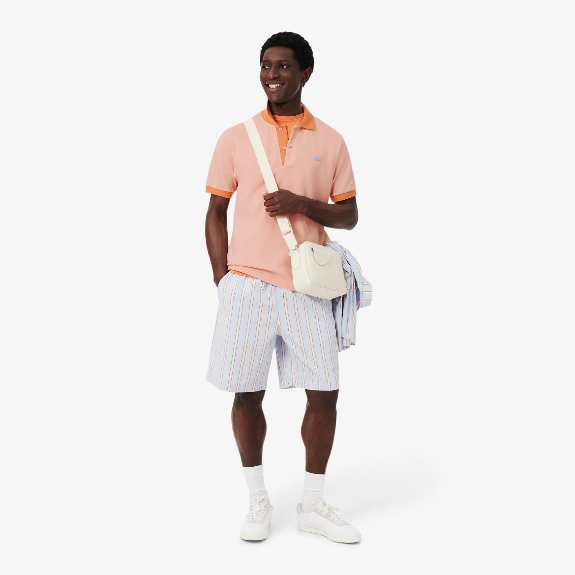 Εικόνα της Ανδρική Contrast Rib Polo Μπλούζα Classic Fit 