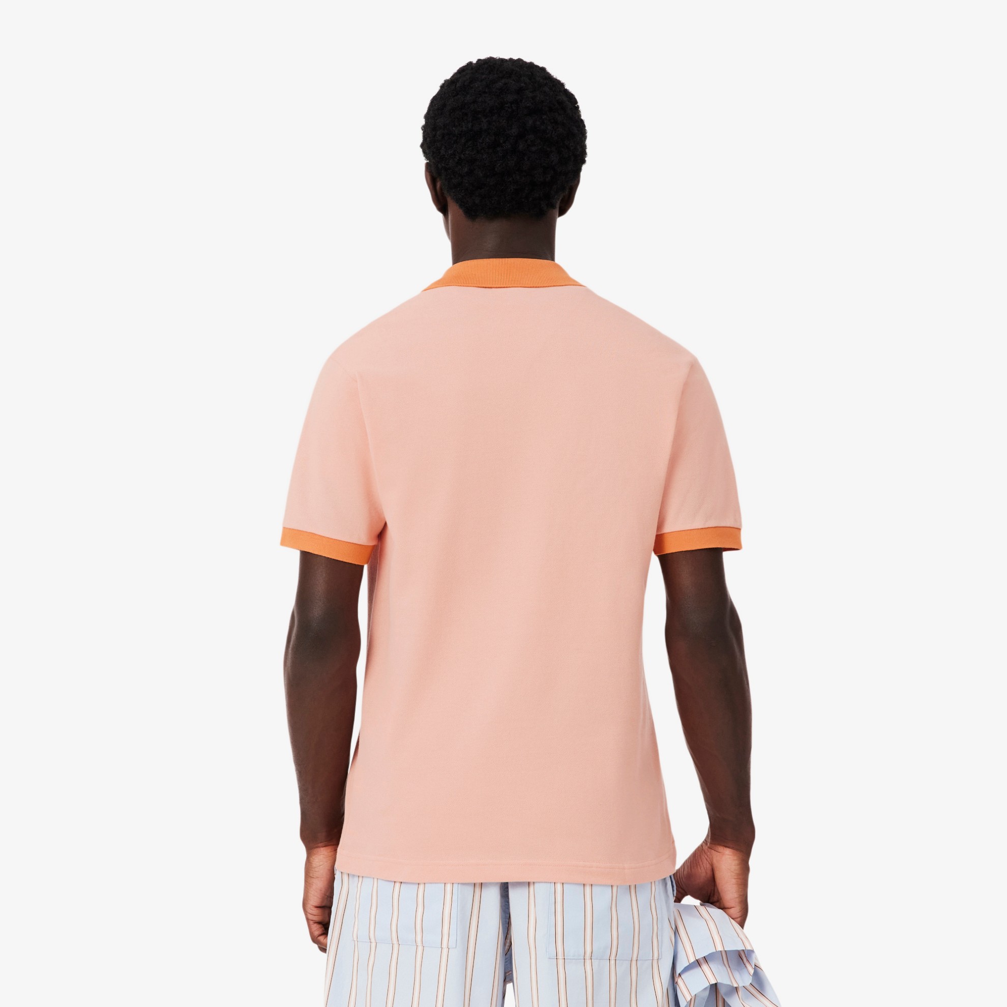 Εικόνα της Ανδρική Contrast Rib Polo Μπλούζα Classic Fit 