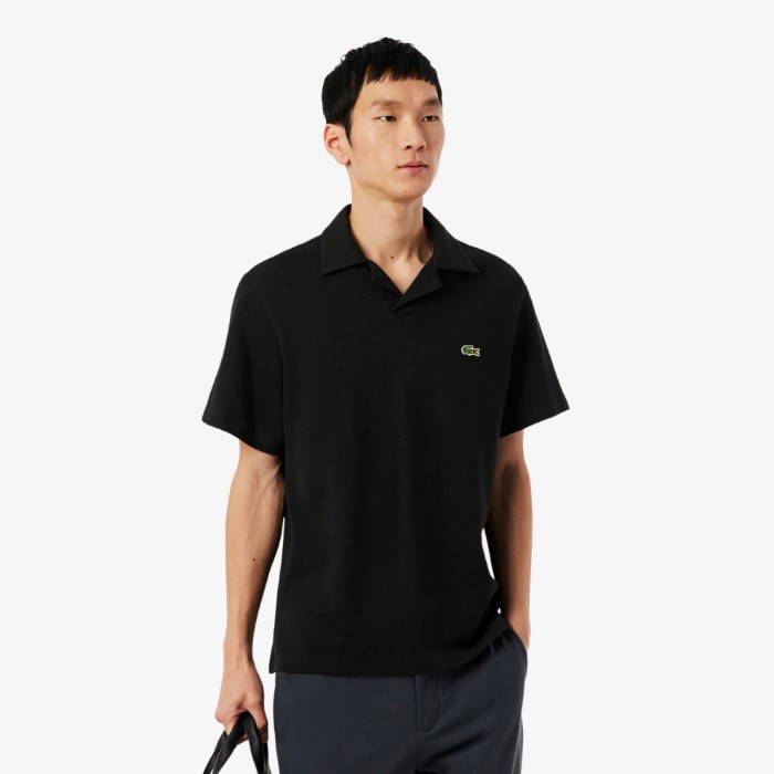 Εικόνα της Ανδρική Cotton-Linen Polo Μπλούζα Classic Fit 