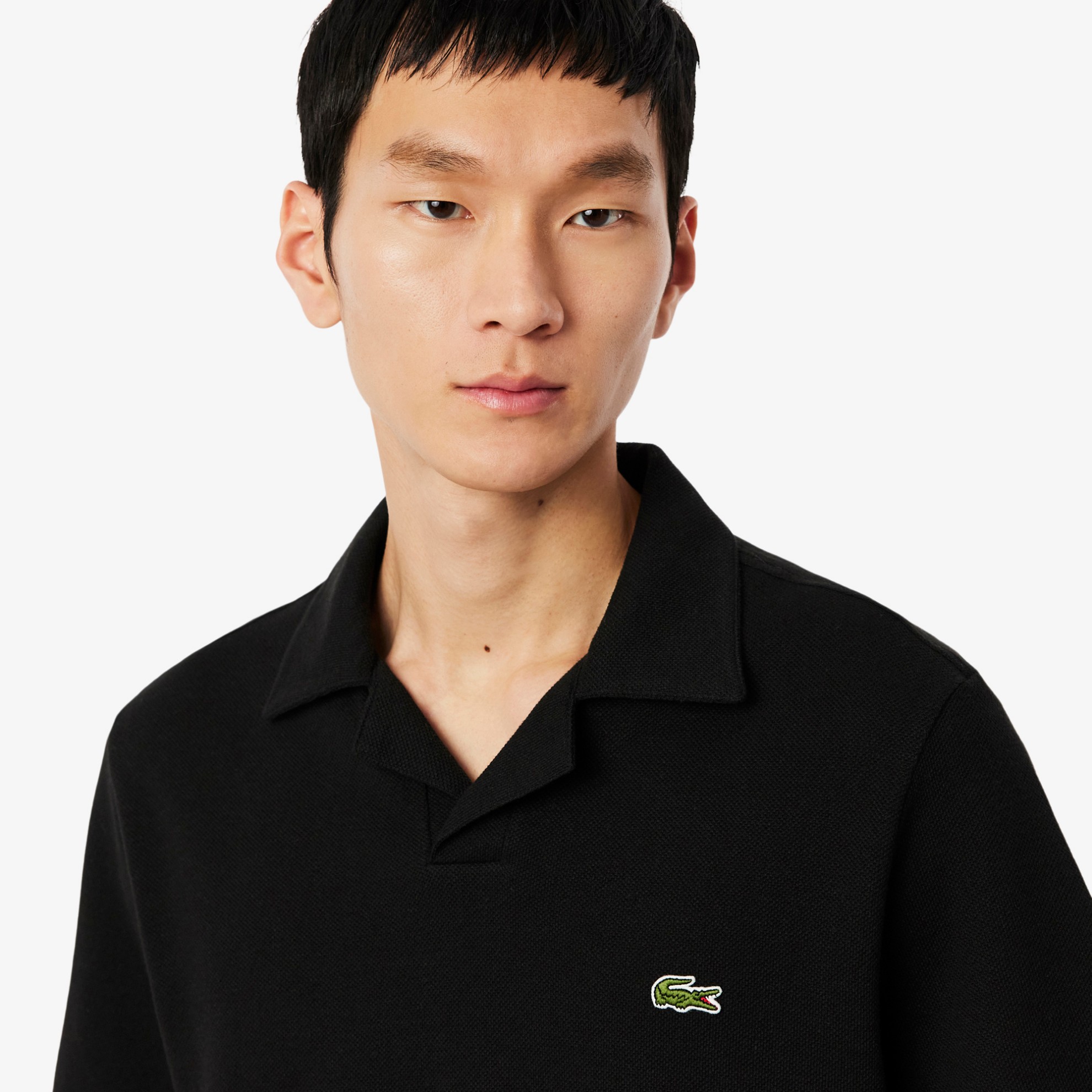 Εικόνα της Ανδρική Cotton-Linen Polo Μπλούζα Classic Fit 