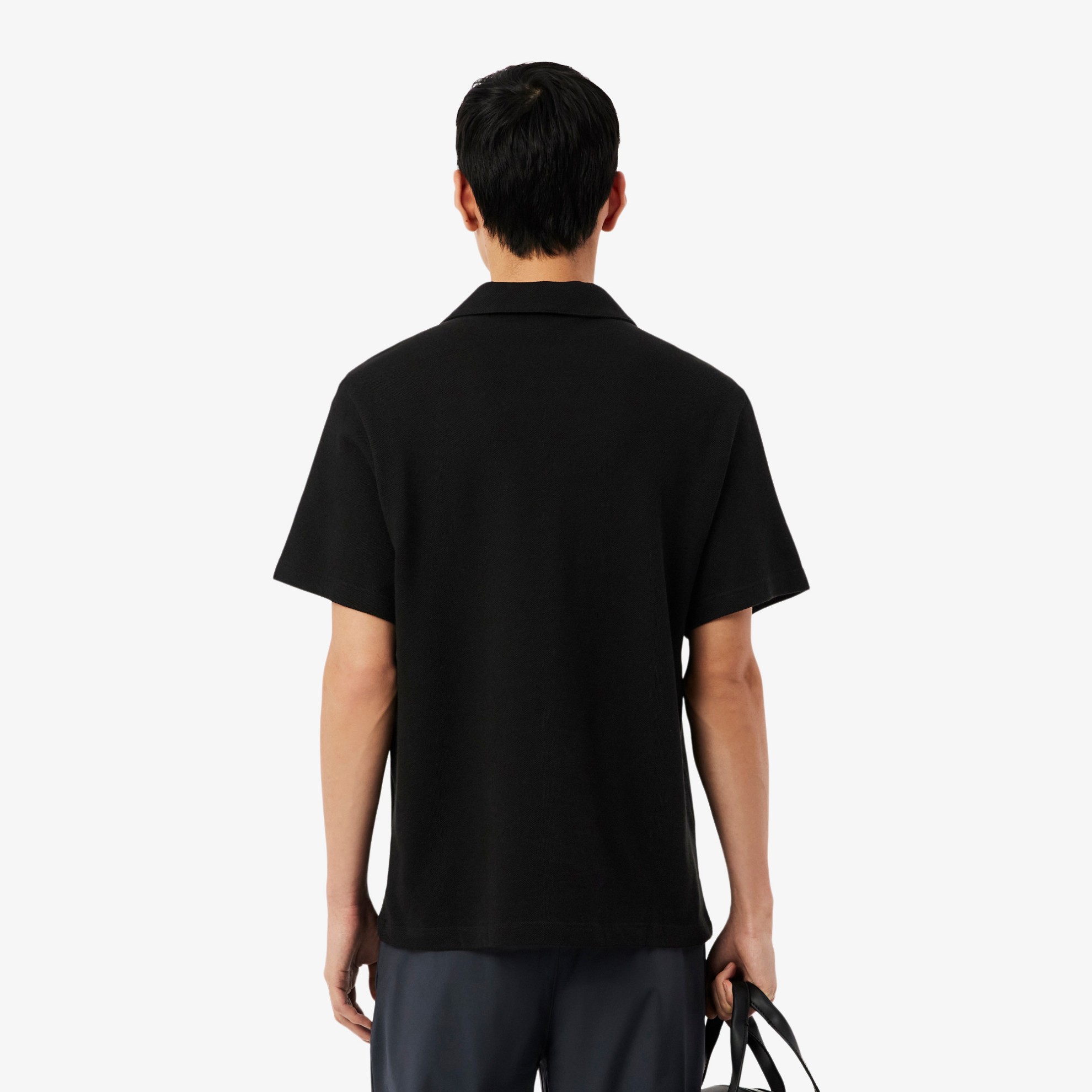 Εικόνα της Ανδρική Cotton-Linen Polo Μπλούζα Classic Fit 