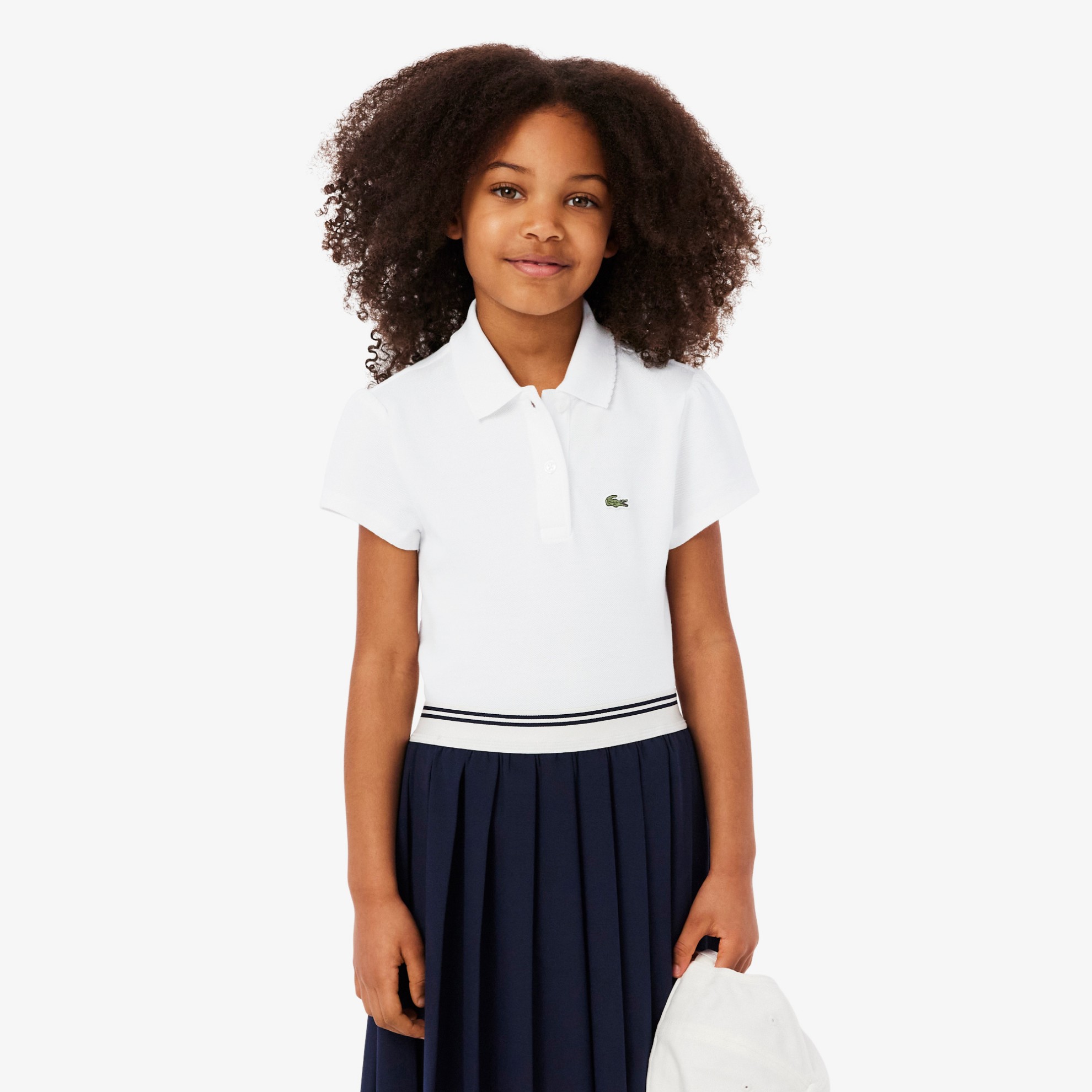 Εικόνα της Παιδική Scalloped Collar Piqué Polo Μπλούζα