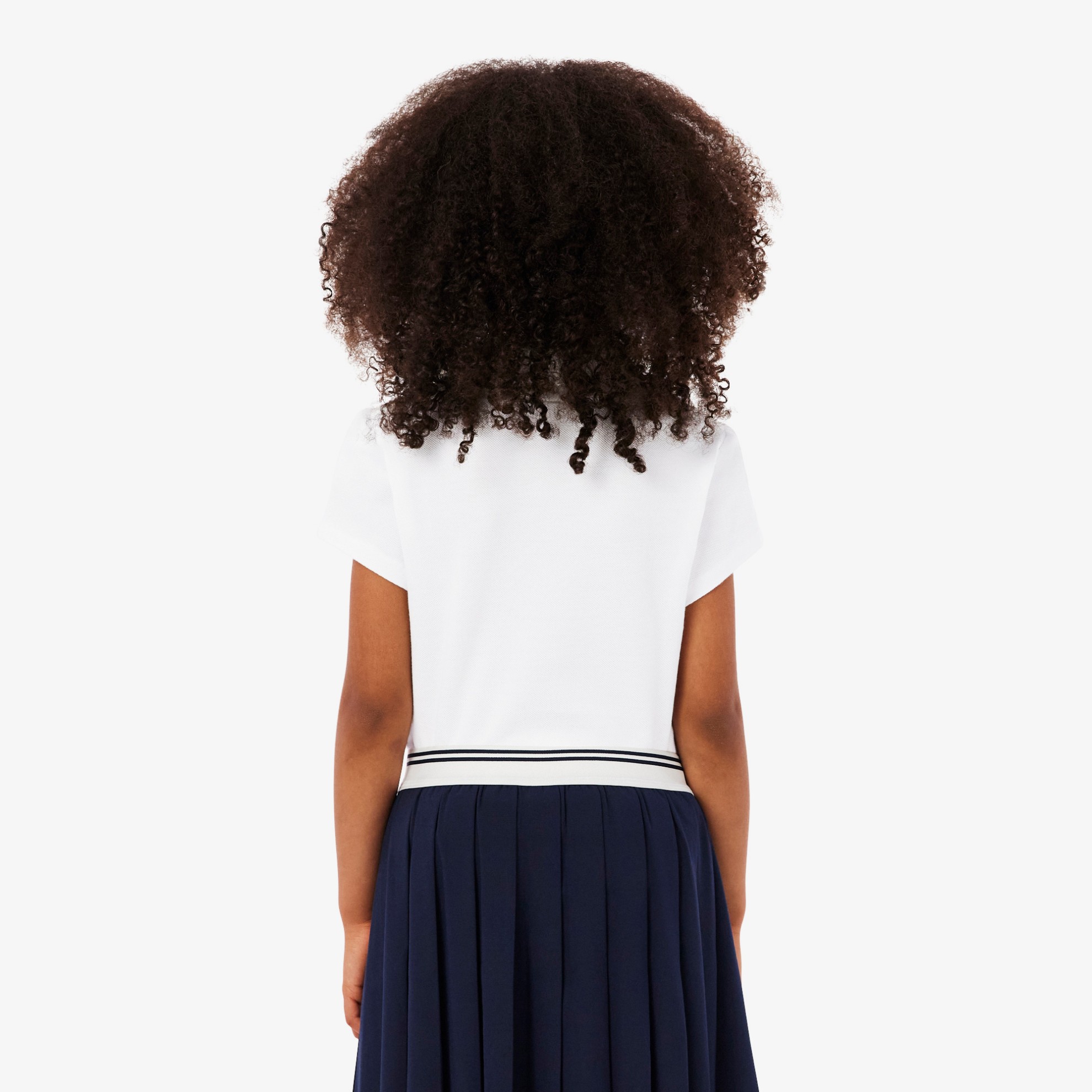 Εικόνα της Παιδική Scalloped Collar Piqué Polo Μπλούζα