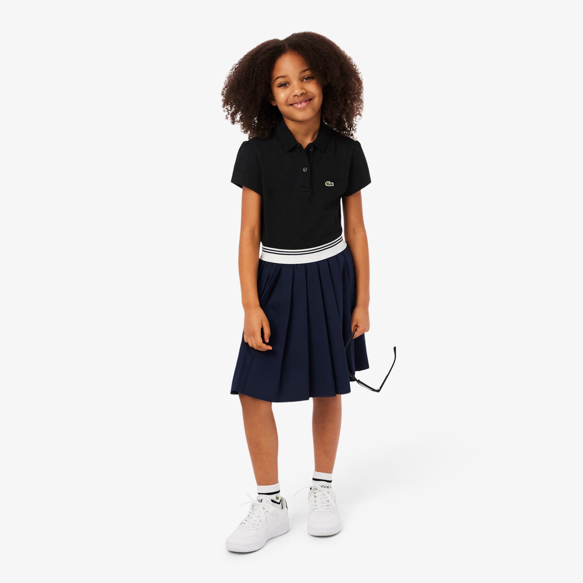 Εικόνα της Παιδική Scalloped Collar Piqué Polo Μπλούζα