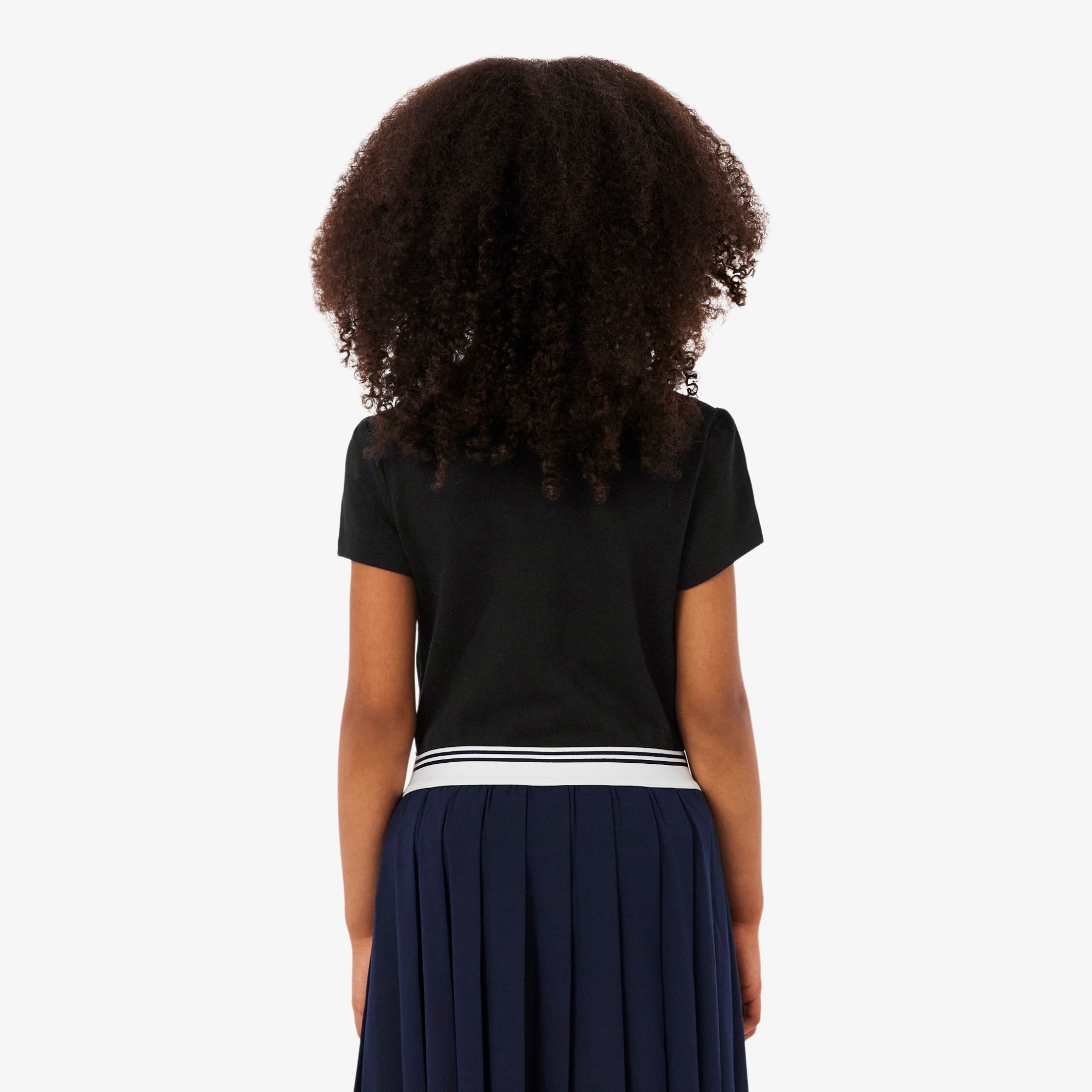 Εικόνα της Παιδική Scalloped Collar Piqué Polo Μπλούζα