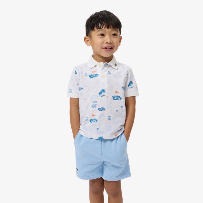 Εικόνα της Παιδική Mini Piqué Printed Polo Μπλούζα 
