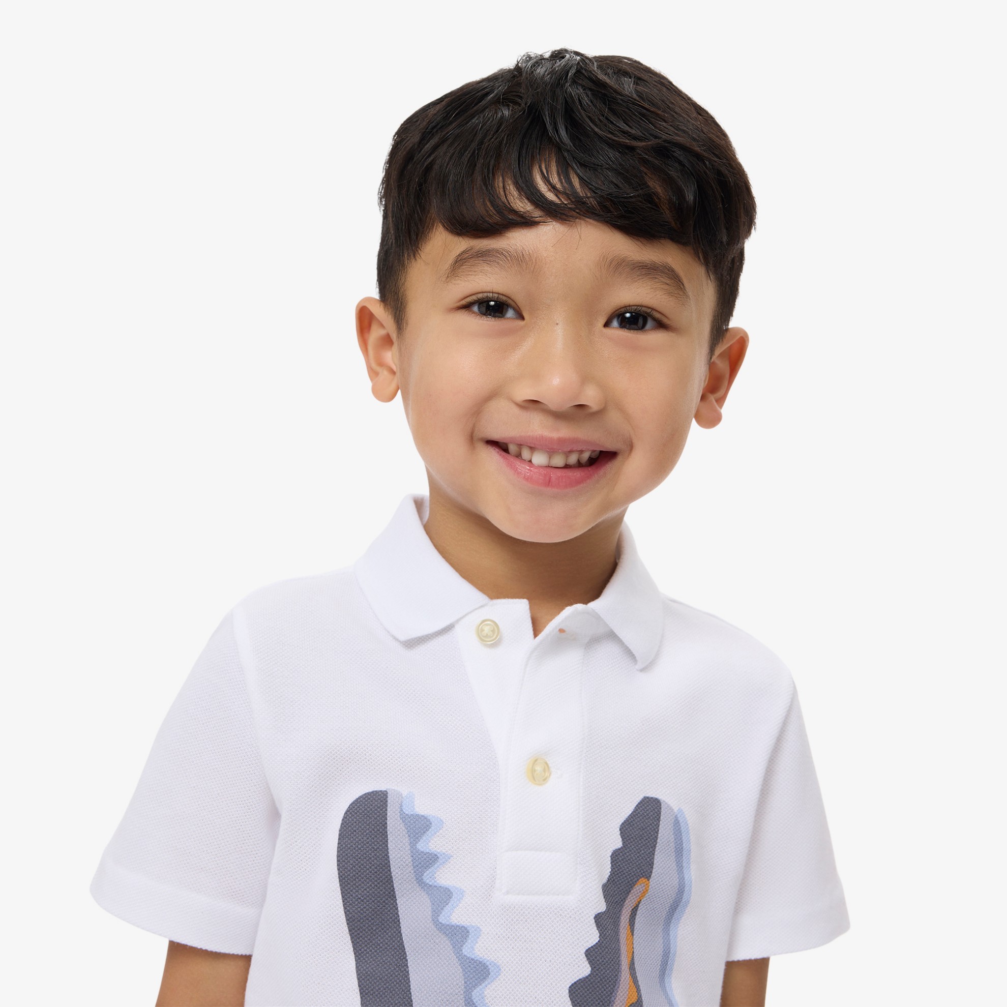 Εικόνα της Παιδική Printed Cotton Polo Μπλούζα 