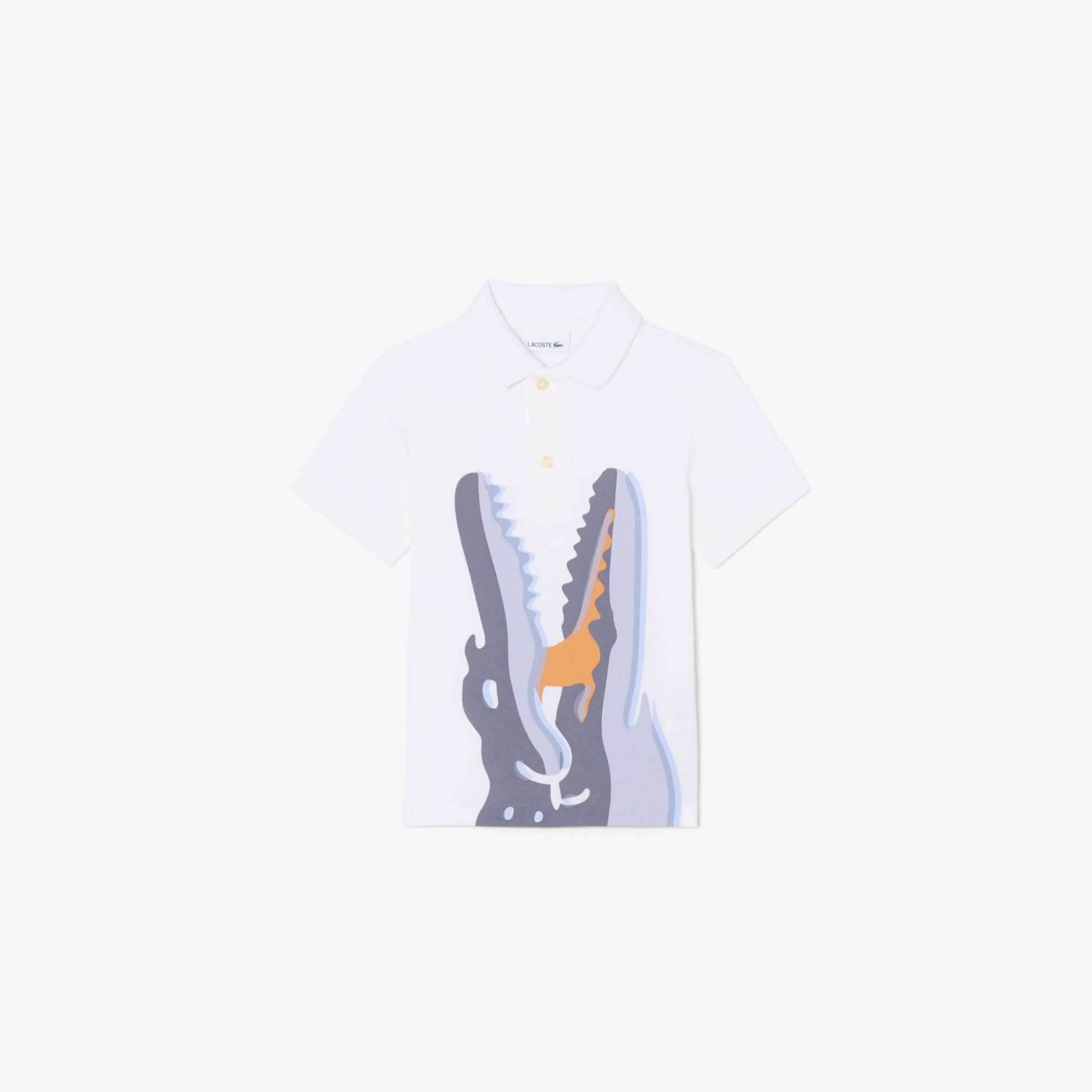 Εικόνα της Παιδική Printed Cotton Polo Μπλούζα 
