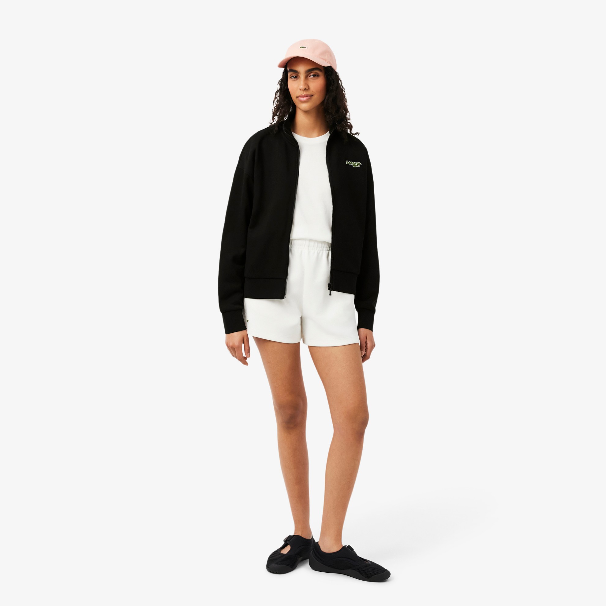 Εικόνα της Γυναικείο Badge Φούτερ Με Φερμουάρ Relaxed Fit 
