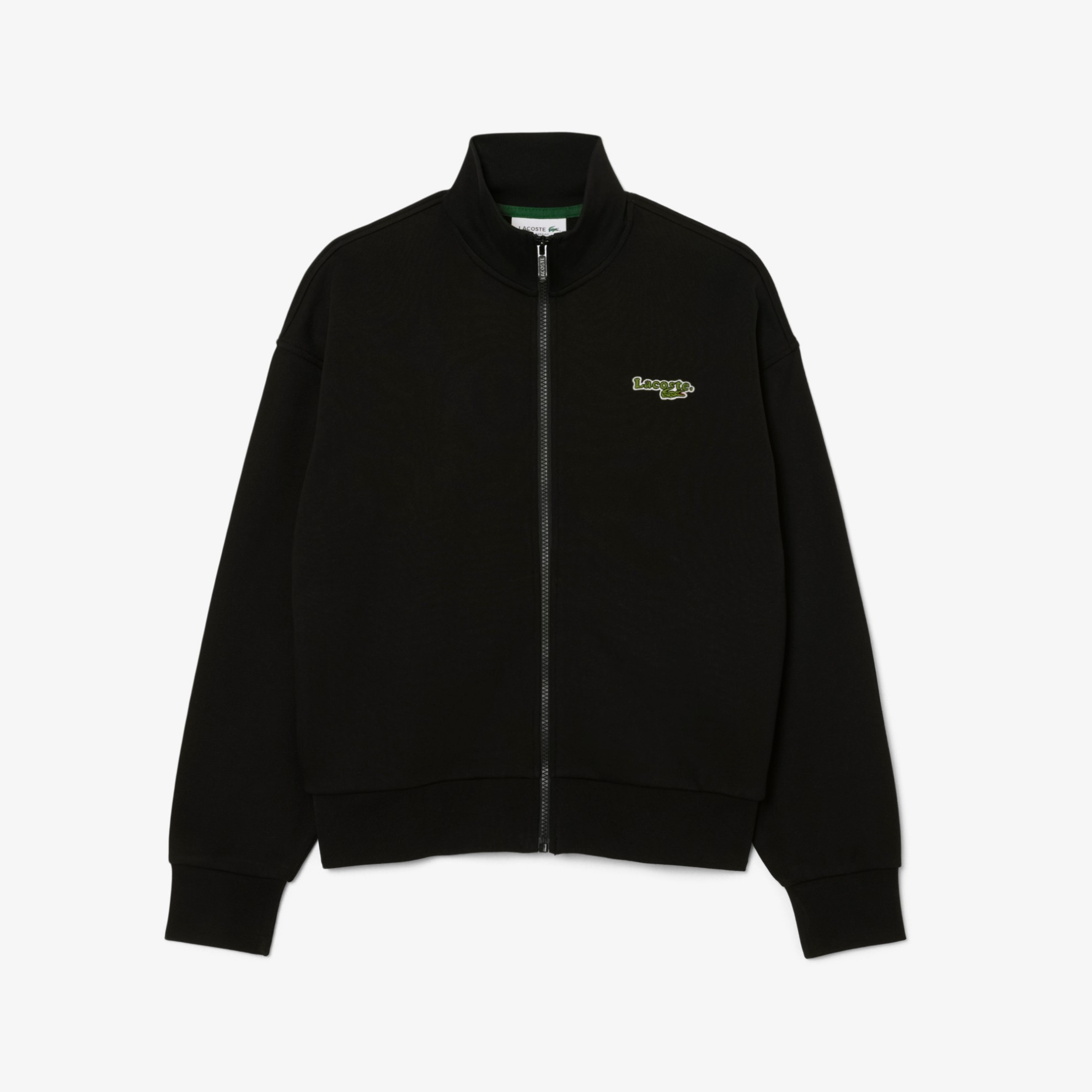 Εικόνα της Γυναικείο Badge Φούτερ Με Φερμουάρ Relaxed Fit 