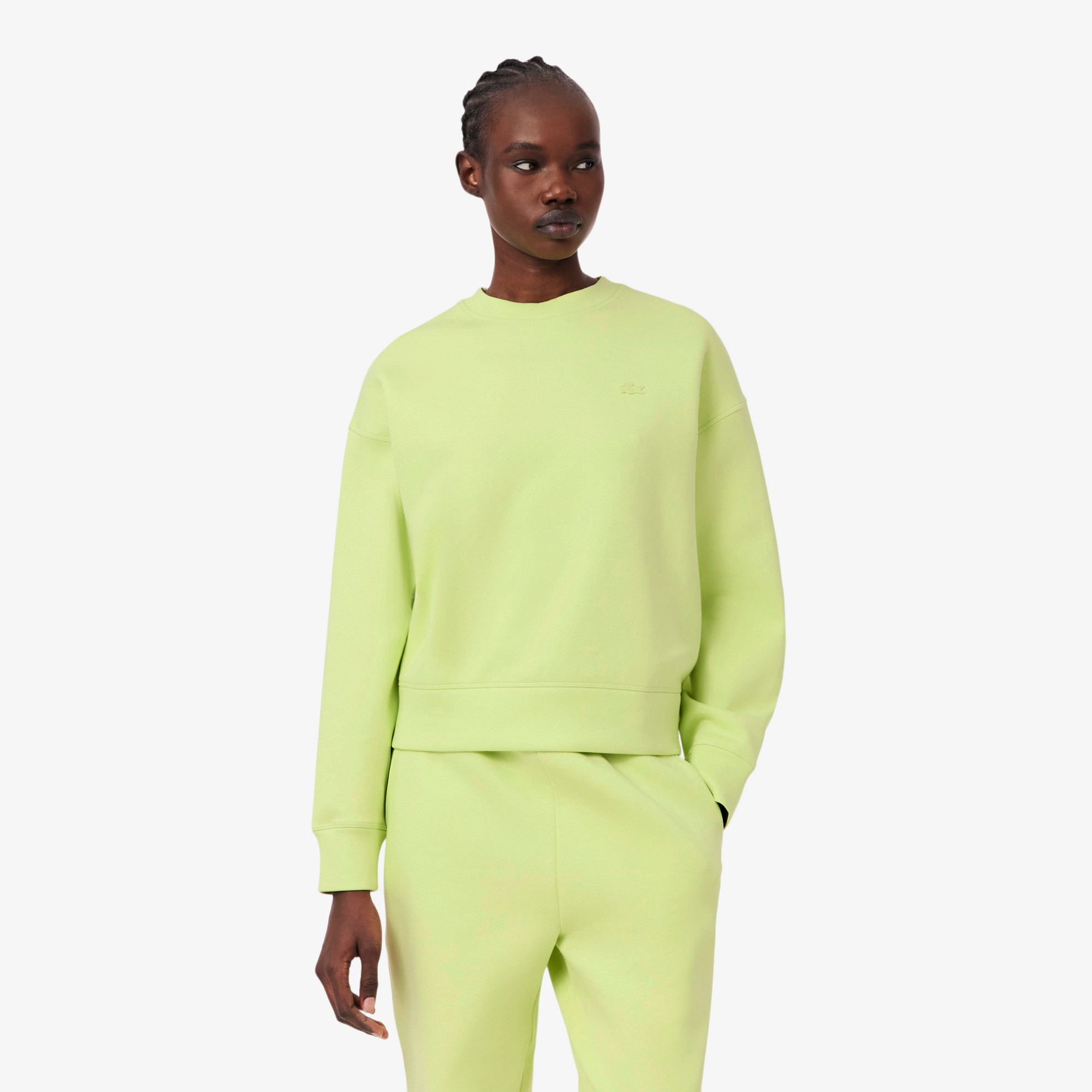 Εικόνα της Γυναικείο Oversized Double Face Jersey Φούτερ 