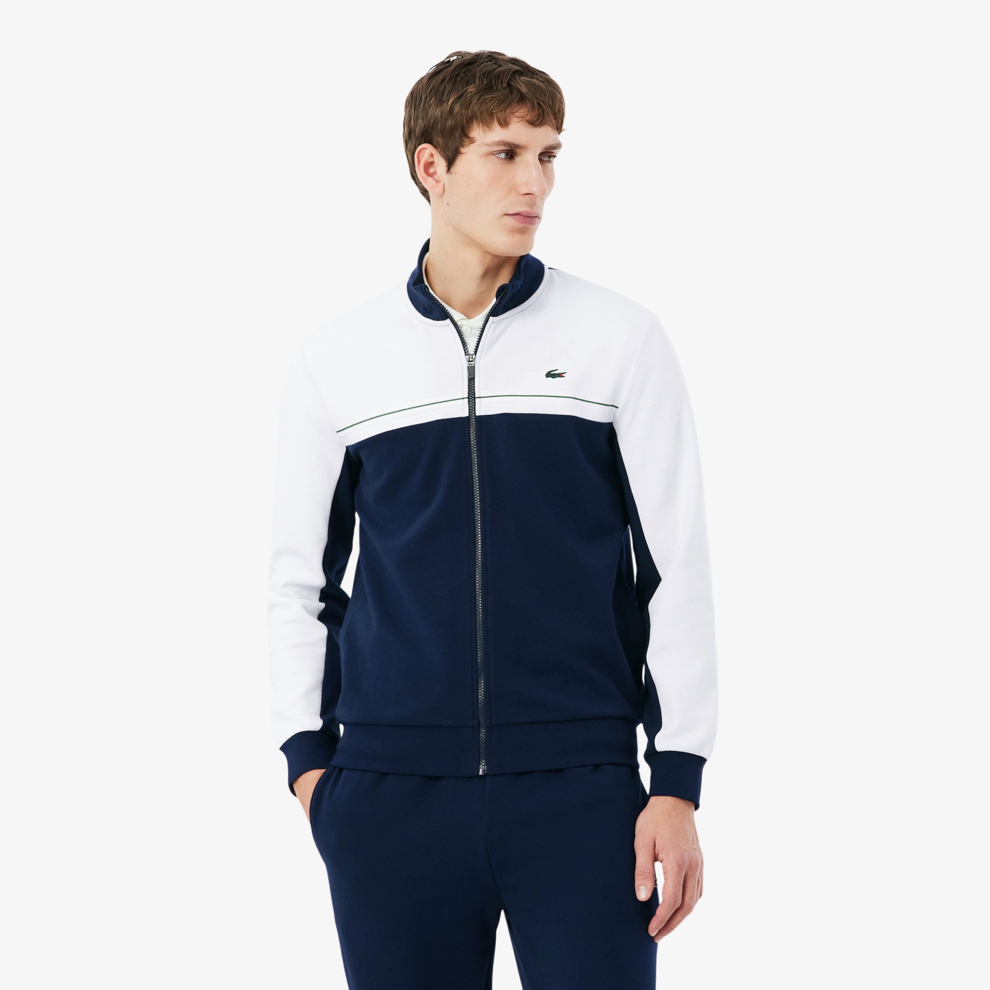 Εικόνα της Ανδρικό Sport Colour-Block Φούτερ Με Φερμουάρ