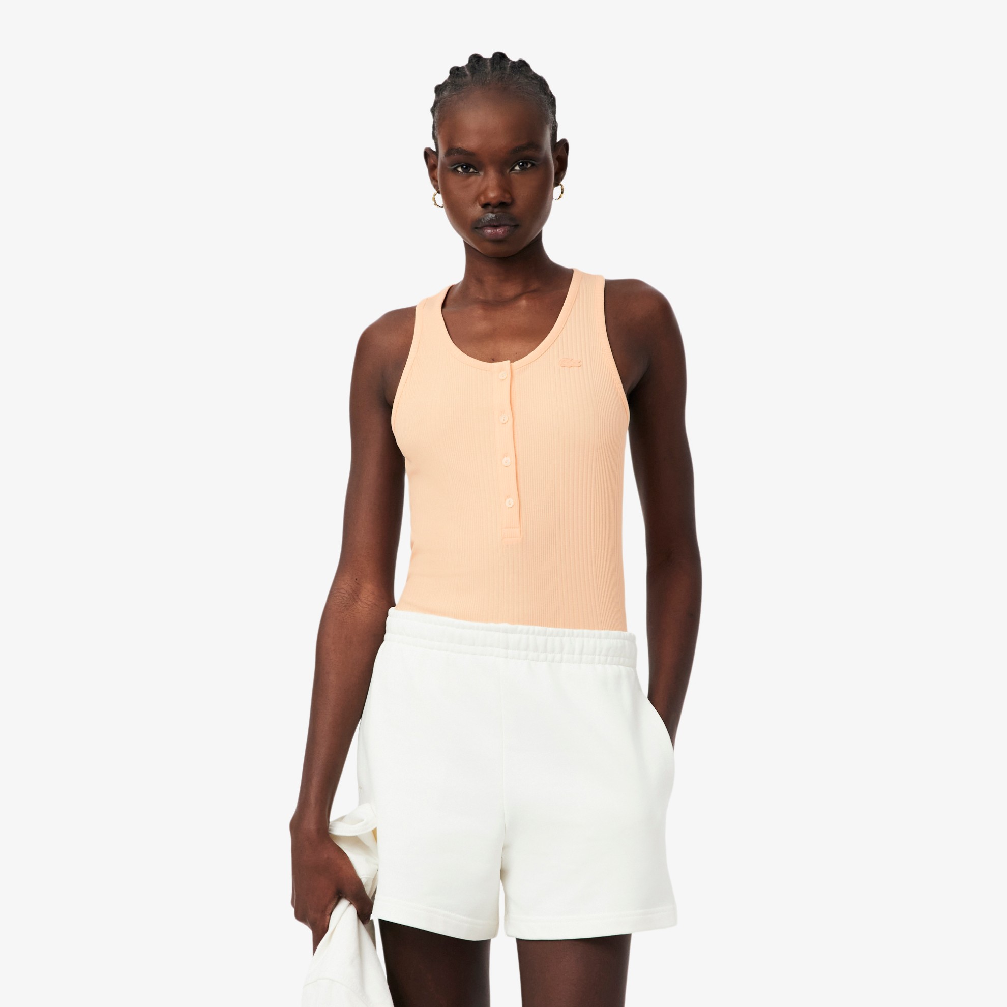 Εικόνα της Γυναικείο Ribbed Cotton Tank Top Slim Fit