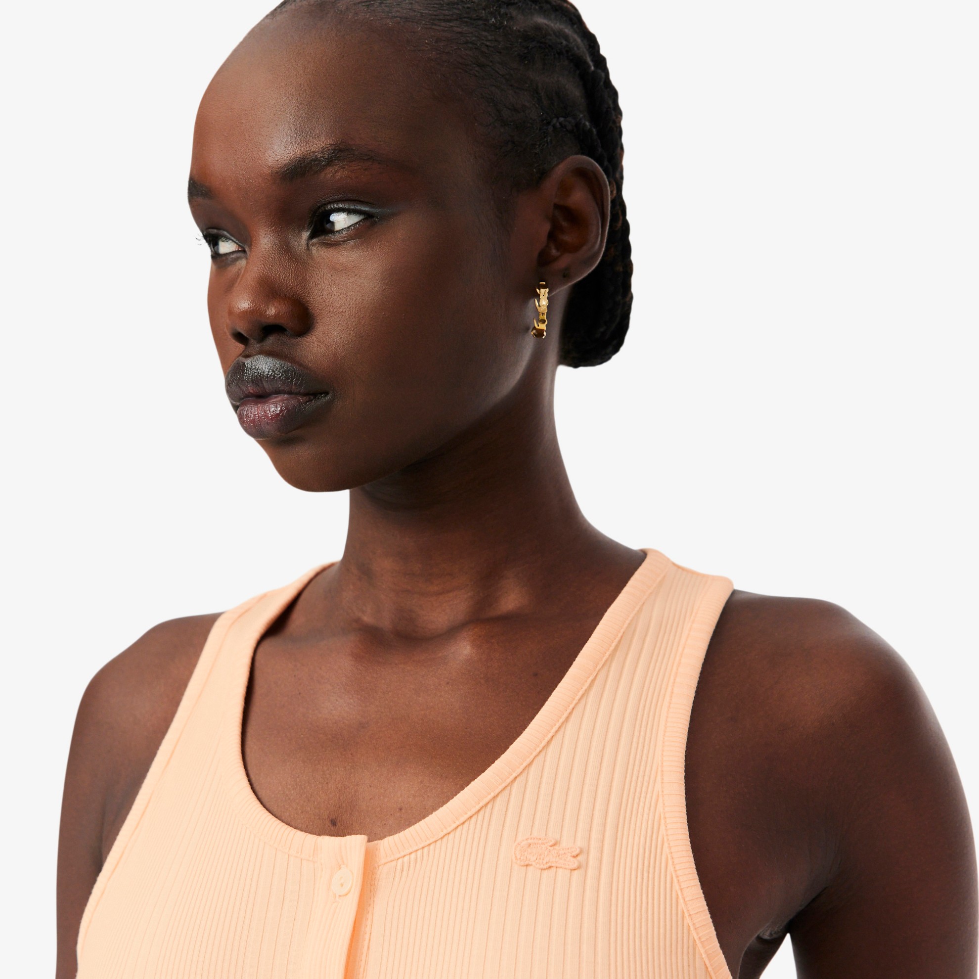 Εικόνα της Γυναικείο Ribbed Cotton Tank Top Slim Fit