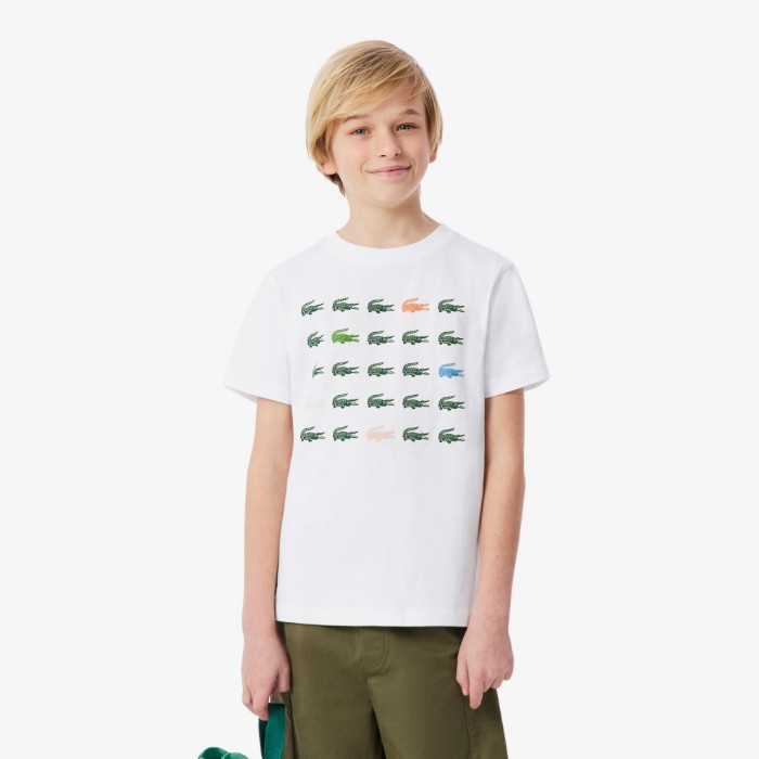 Εικόνα της Παιδικό Crocodile Print Cotton T-Shirt