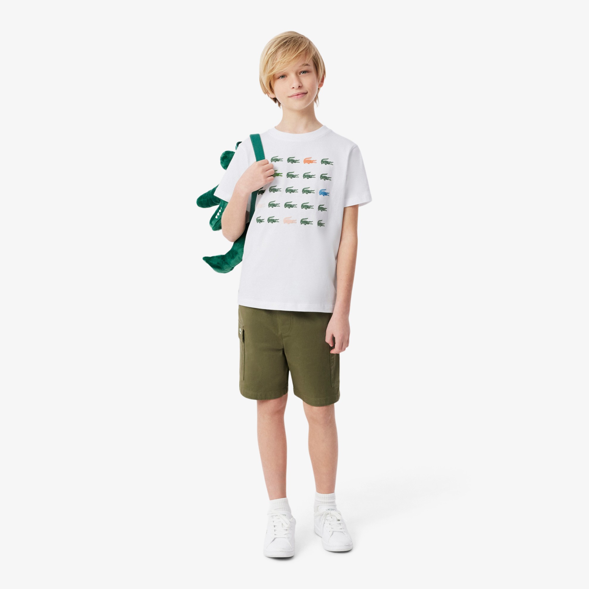 Εικόνα της Παιδικό Crocodile Print Cotton T-Shirt
