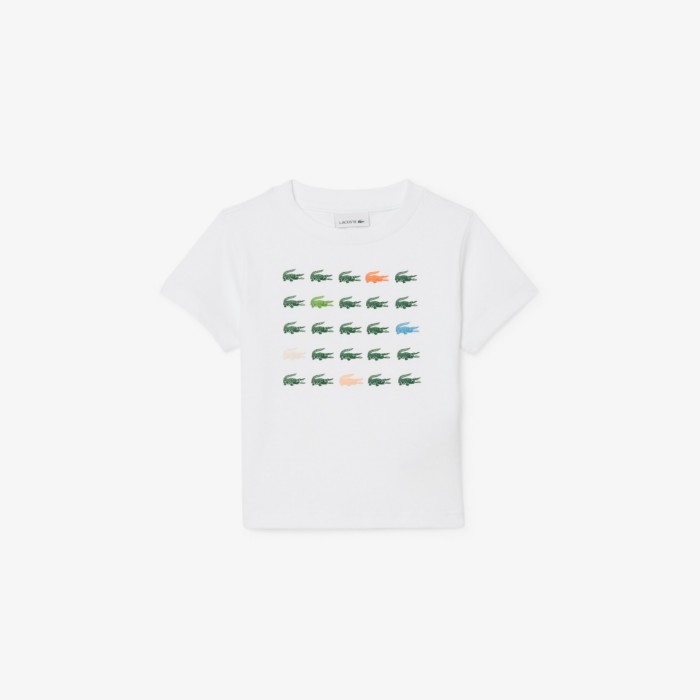 Εικόνα της Παιδικό Crocodile Print Cotton T-Shirt