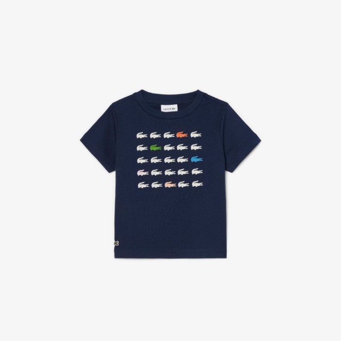 Εικόνα της Παιδικό Crocodile Print Cotton T-Shirt