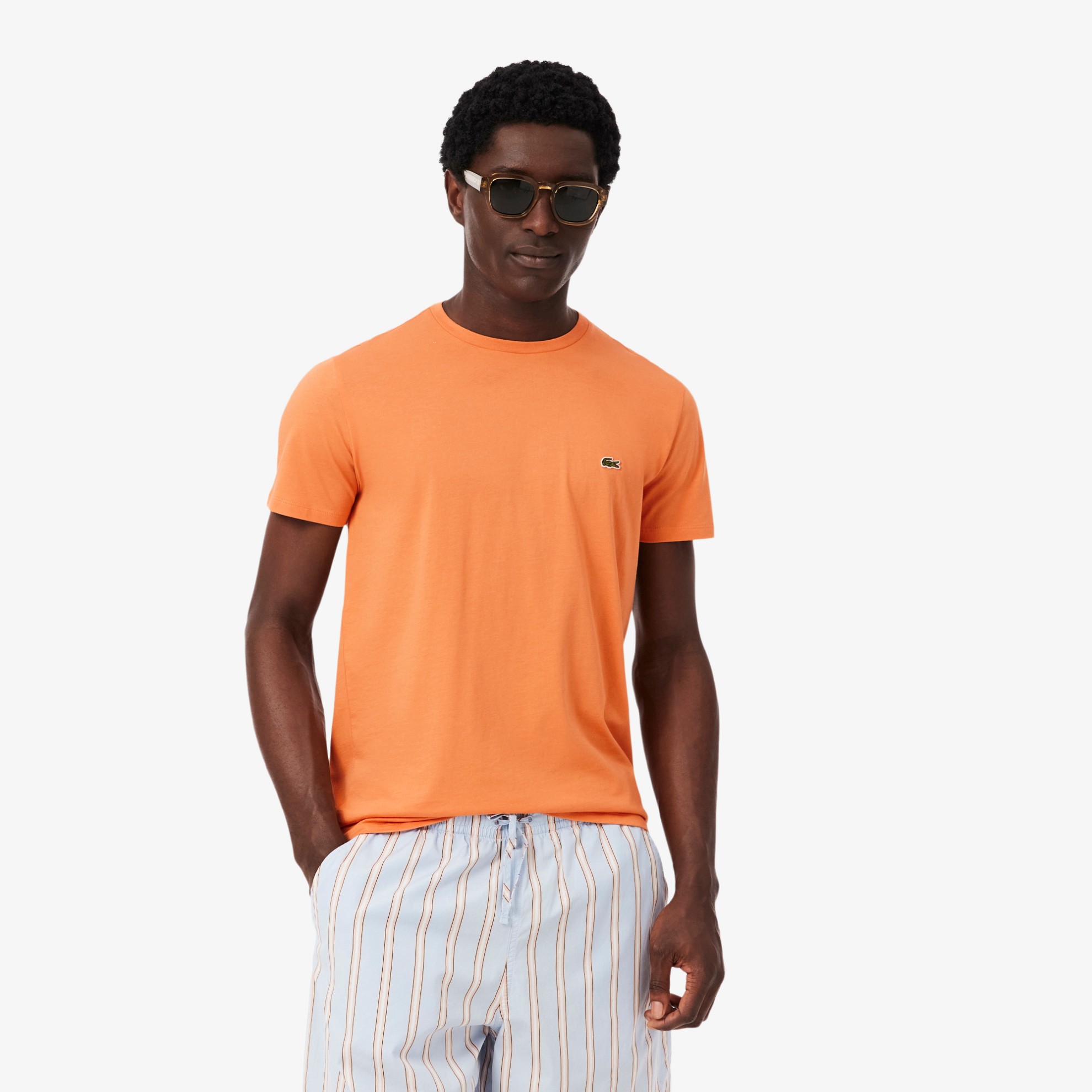 Εικόνα της Ανδρικό T-shirt Pima Cotton Jersey με Λαιμόκοψη