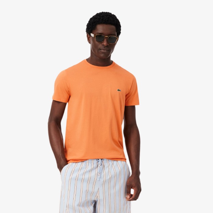 Εικόνα της Ανδρικό T-shirt Pima Cotton Jersey με Λαιμόκοψη