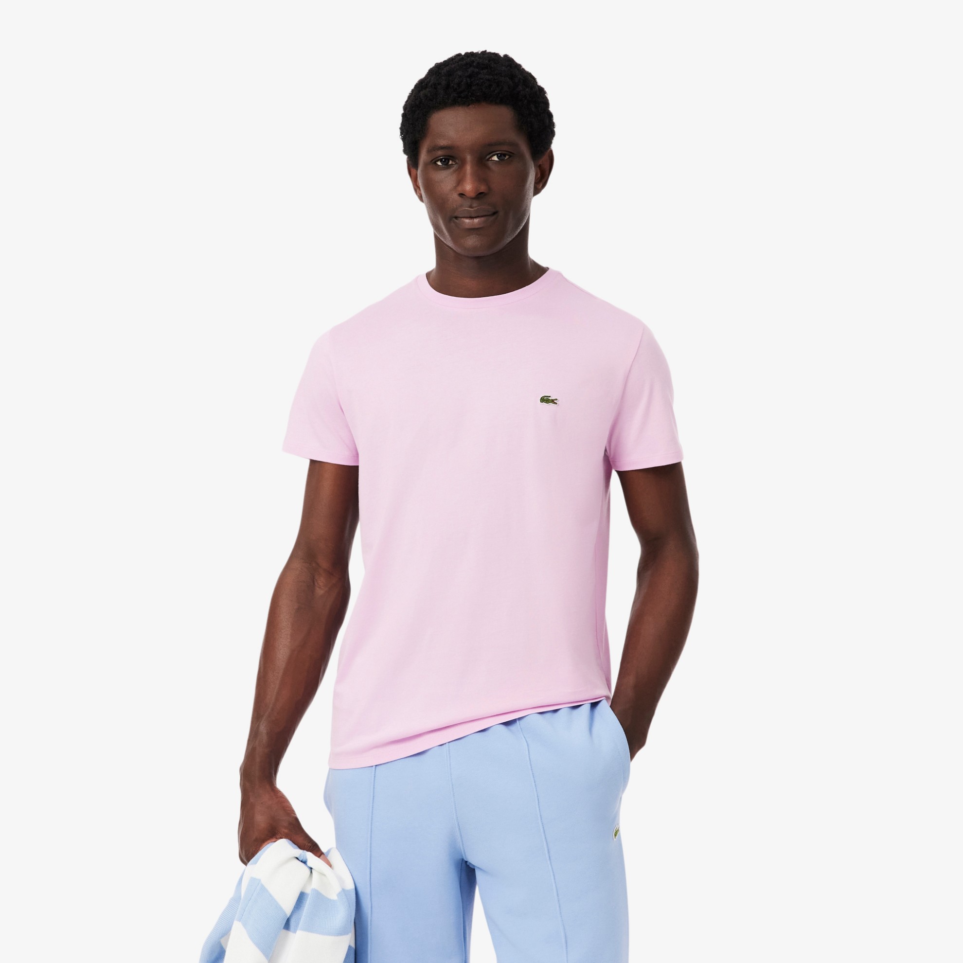 Εικόνα της Ανδρικό T-shirt Pima Cotton Jersey με Λαιμόκοψη
