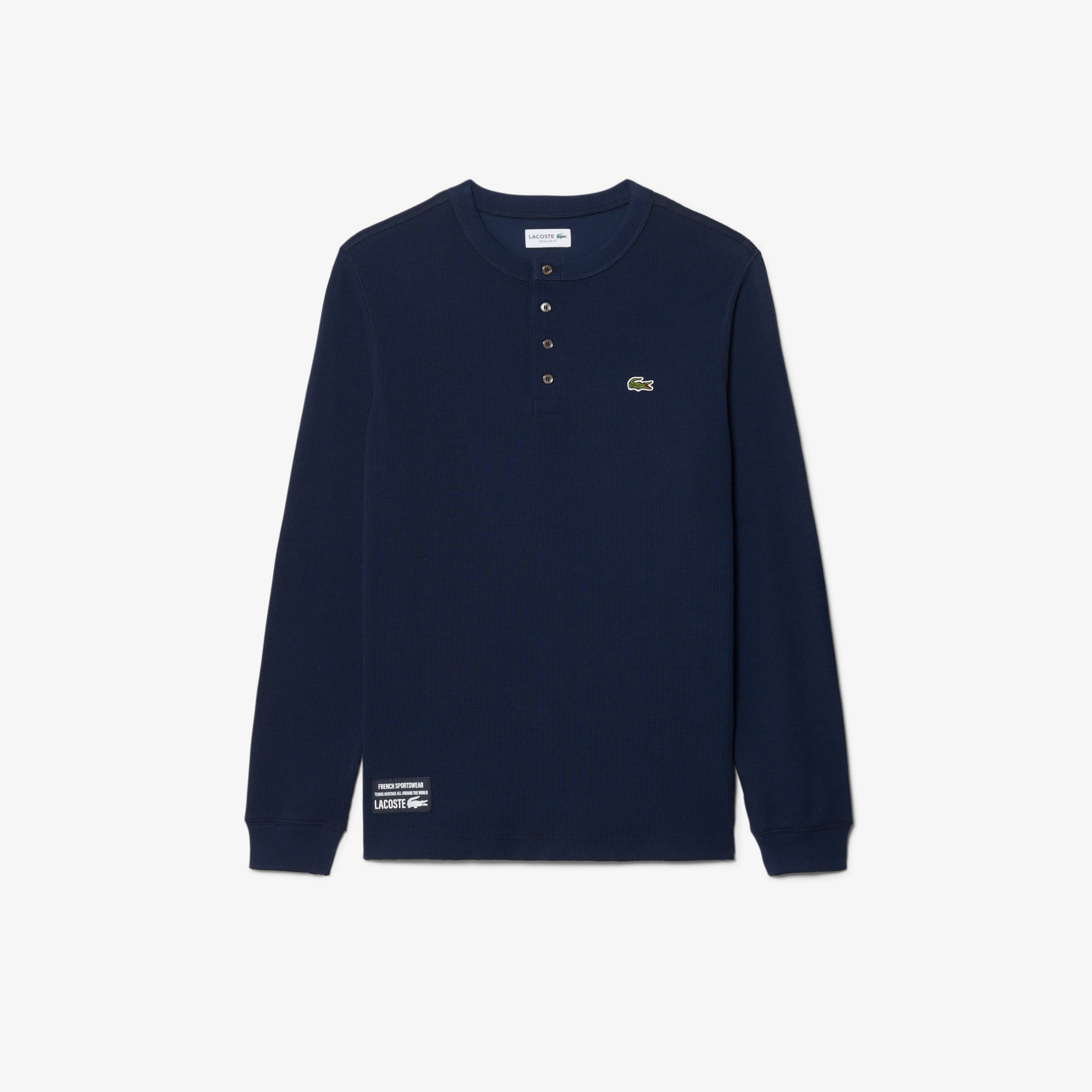 Εικόνα της Ανδρικό Waffle Knit Henley T-Shirt