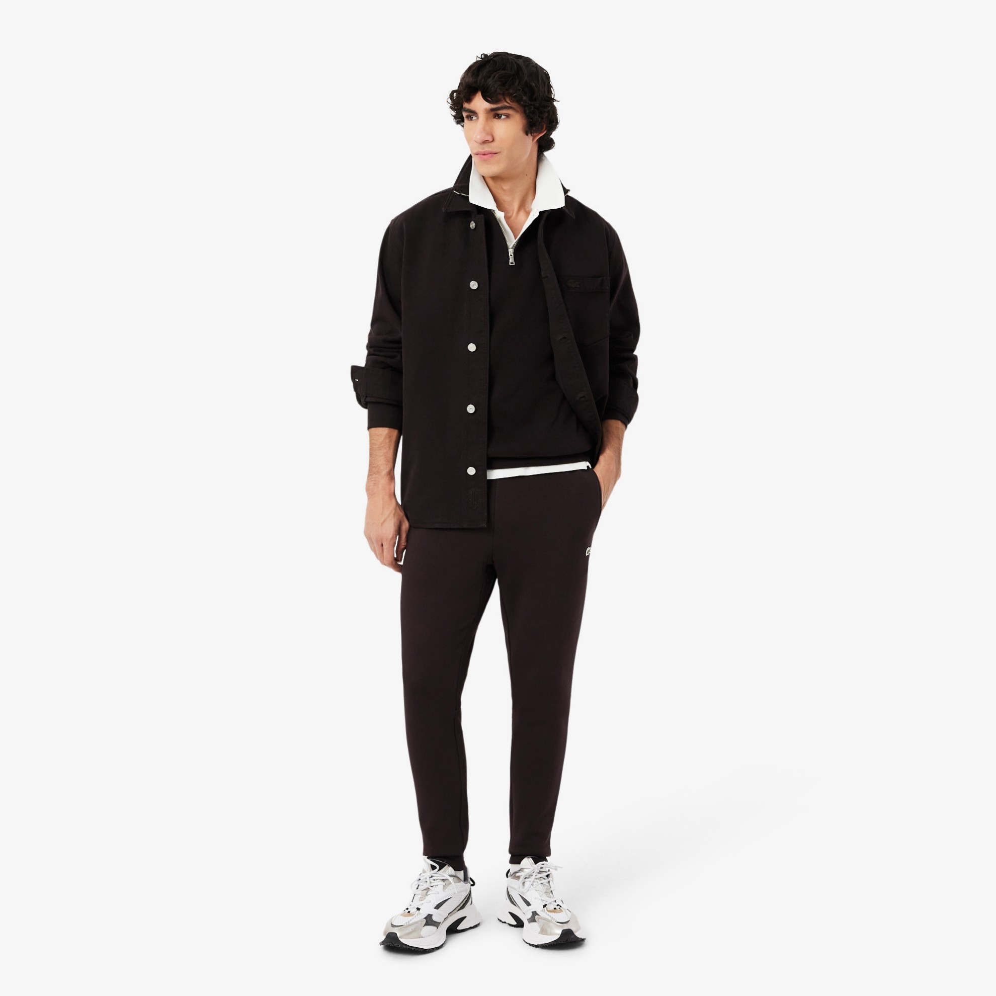 Εικόνα της Ανδρικό Βαμβακερό Fleece Jogger Παντελόνι Φόρμας 