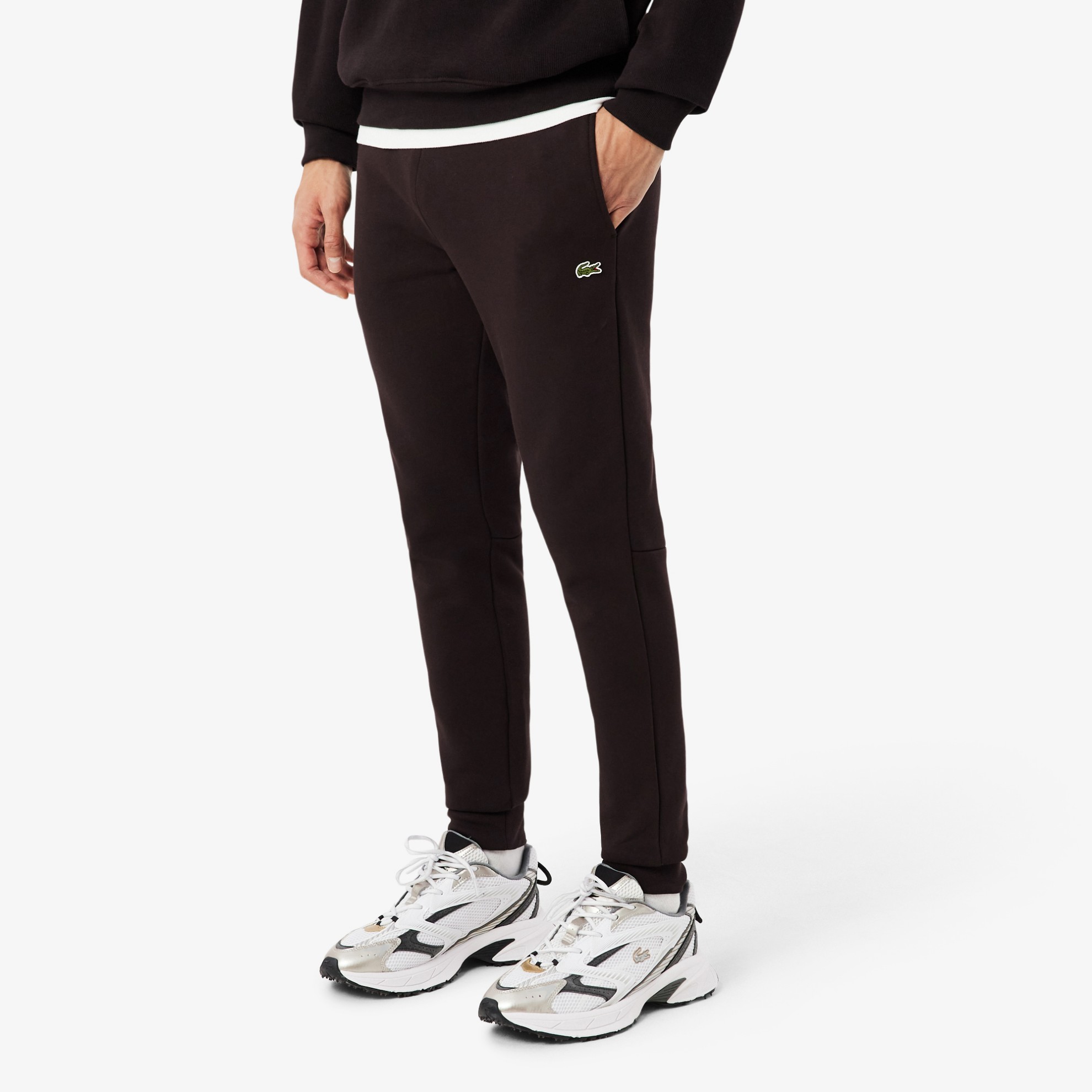 Εικόνα της Ανδρικό Βαμβακερό Fleece Jogger Παντελόνι Φόρμας 