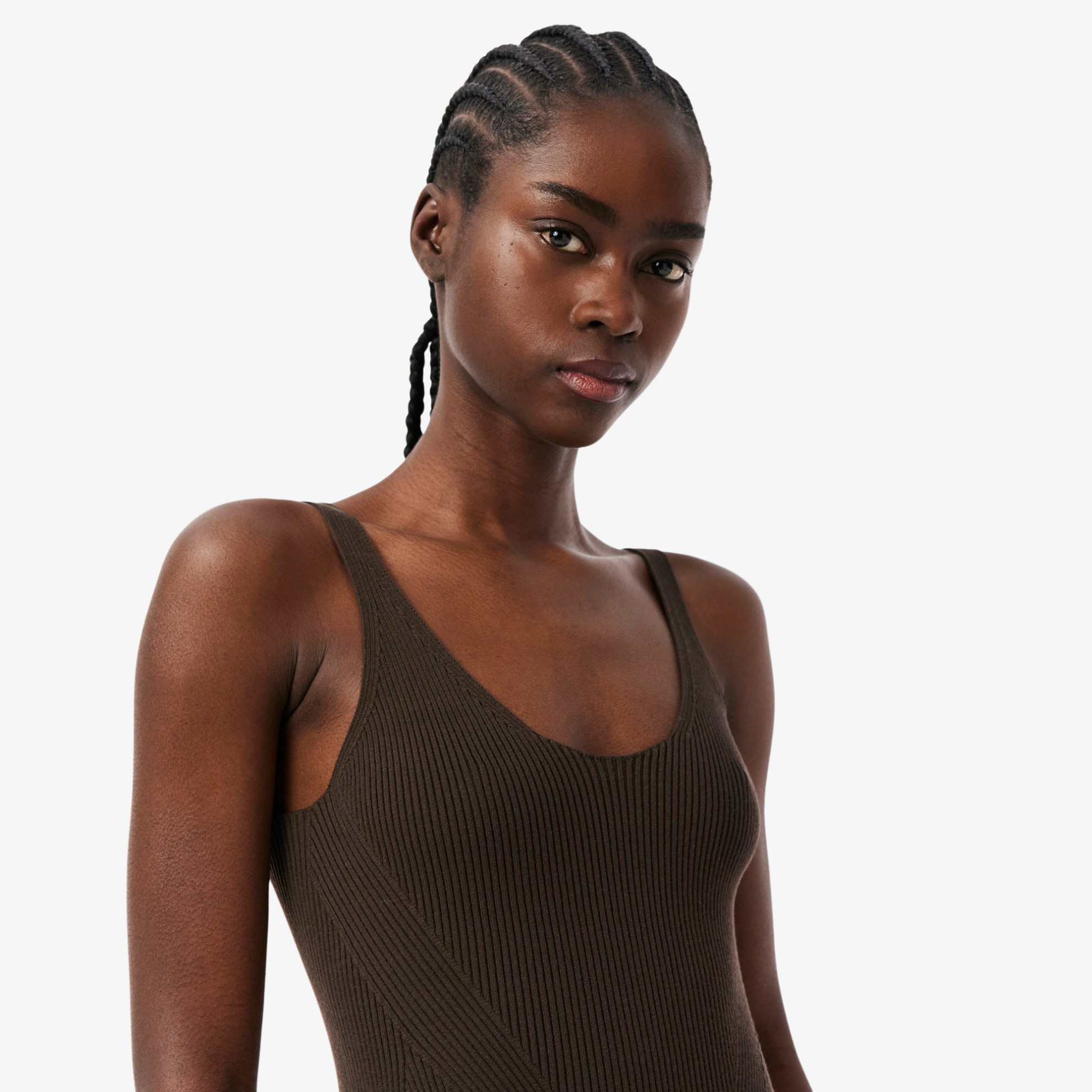 Εικόνα της Γυναικείο Slim Fit Sleeveless V-neck Φόρεμα 