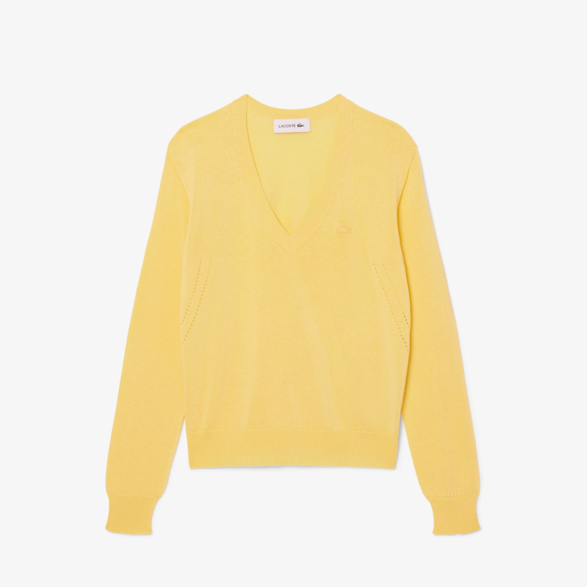 Εικόνα της Γυναικείο Seamless Knit V Neck Πουλόβερ 