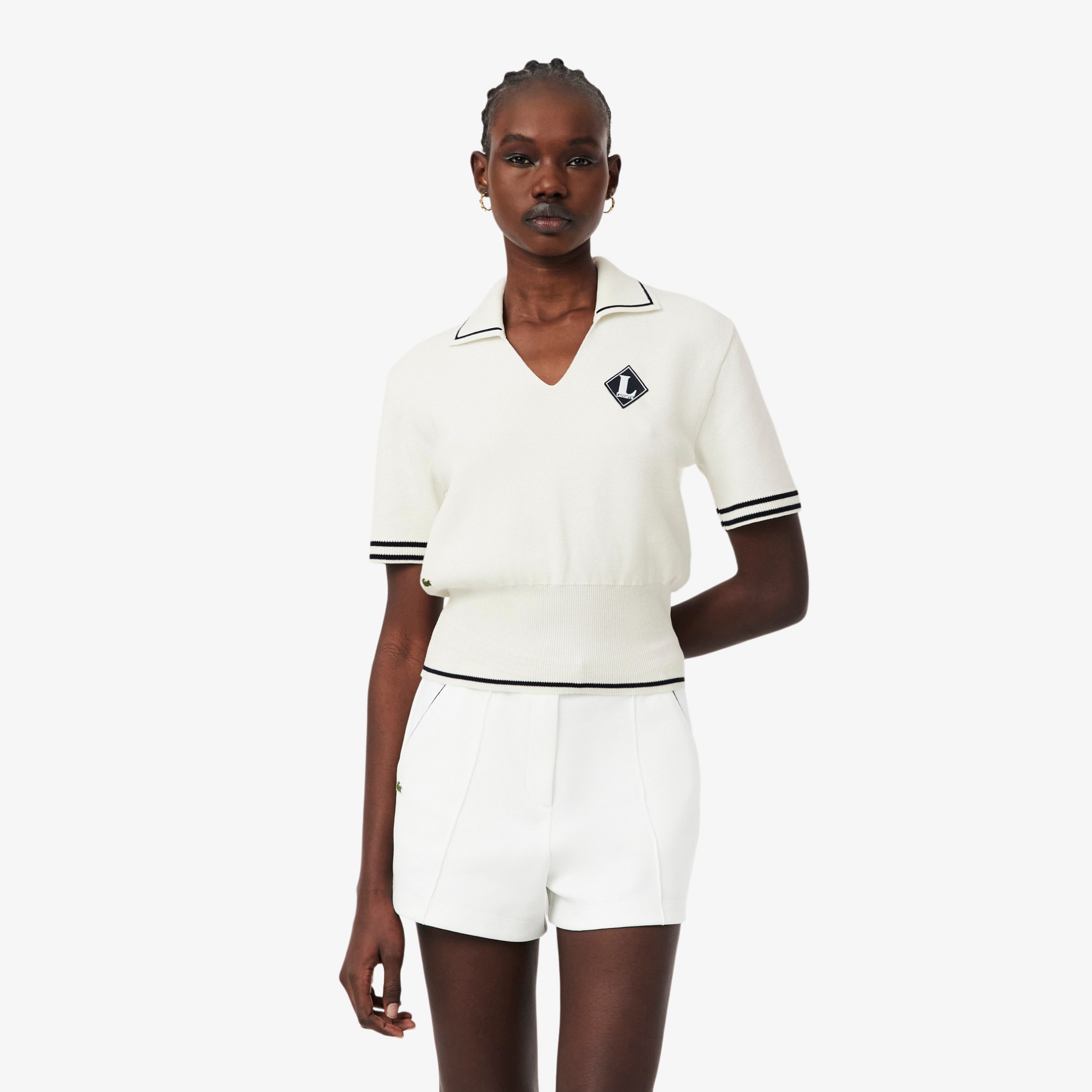 Εικόνα της Γυναικεία Made In France Cotton Polo Μπλούζα