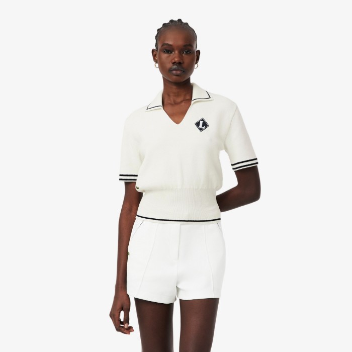 Εικόνα της Γυναικεία Made In France Cotton Polo Μπλούζα