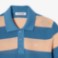 Εικόνα της Γυναικείο Striped Mesh Knit Polo Collar Πουλόβερ 