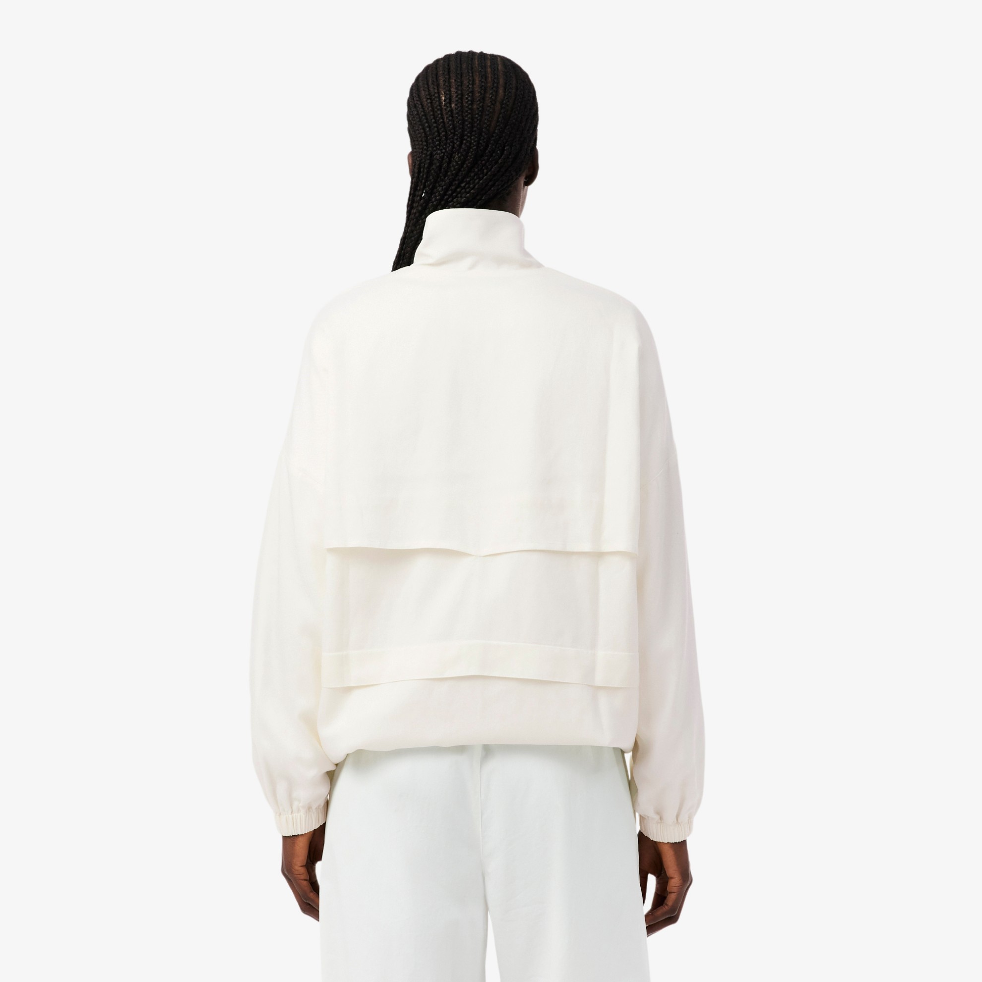 Εικόνα της Γυναικείο Oversized Linen Blend Track Jacket