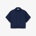 Γυναικεία Oversized Fluid Twill Polo Μπλούζα