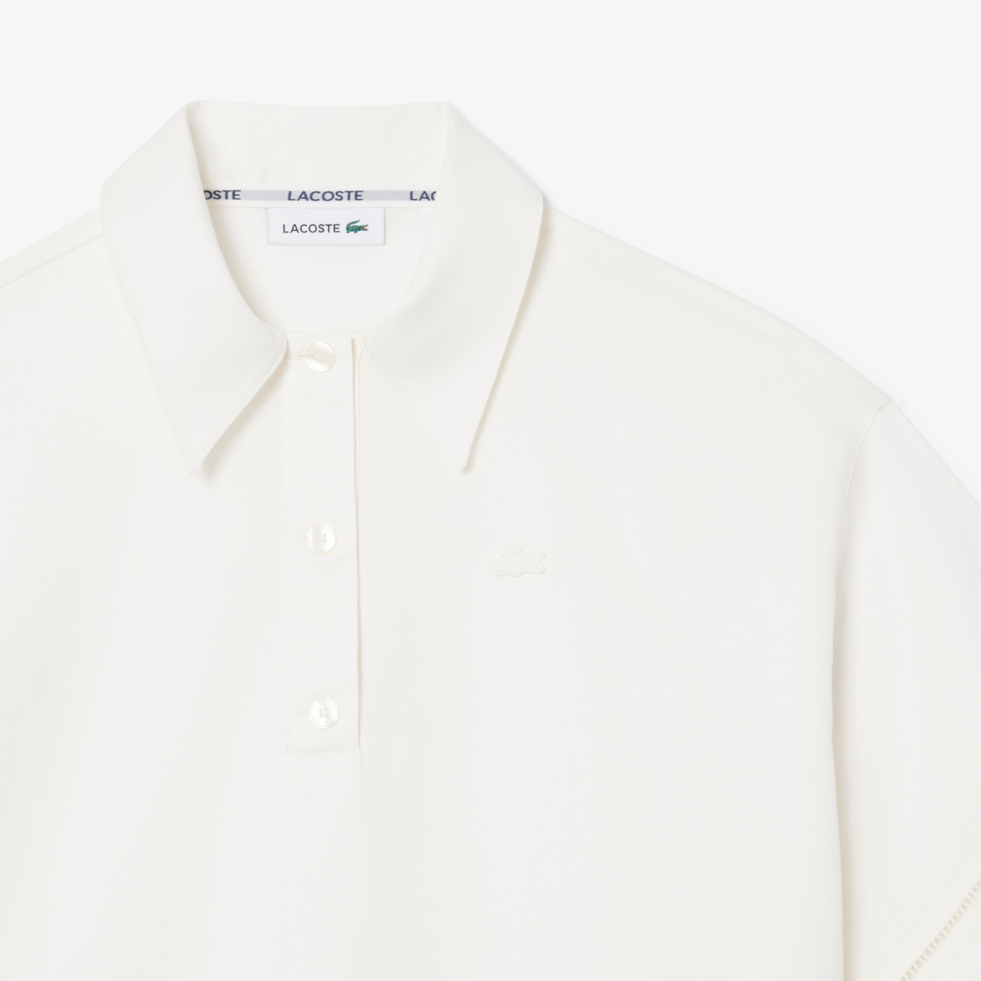 Εικόνα της Γυναικεία Oversized Fluid Twill Polo Μπλούζα