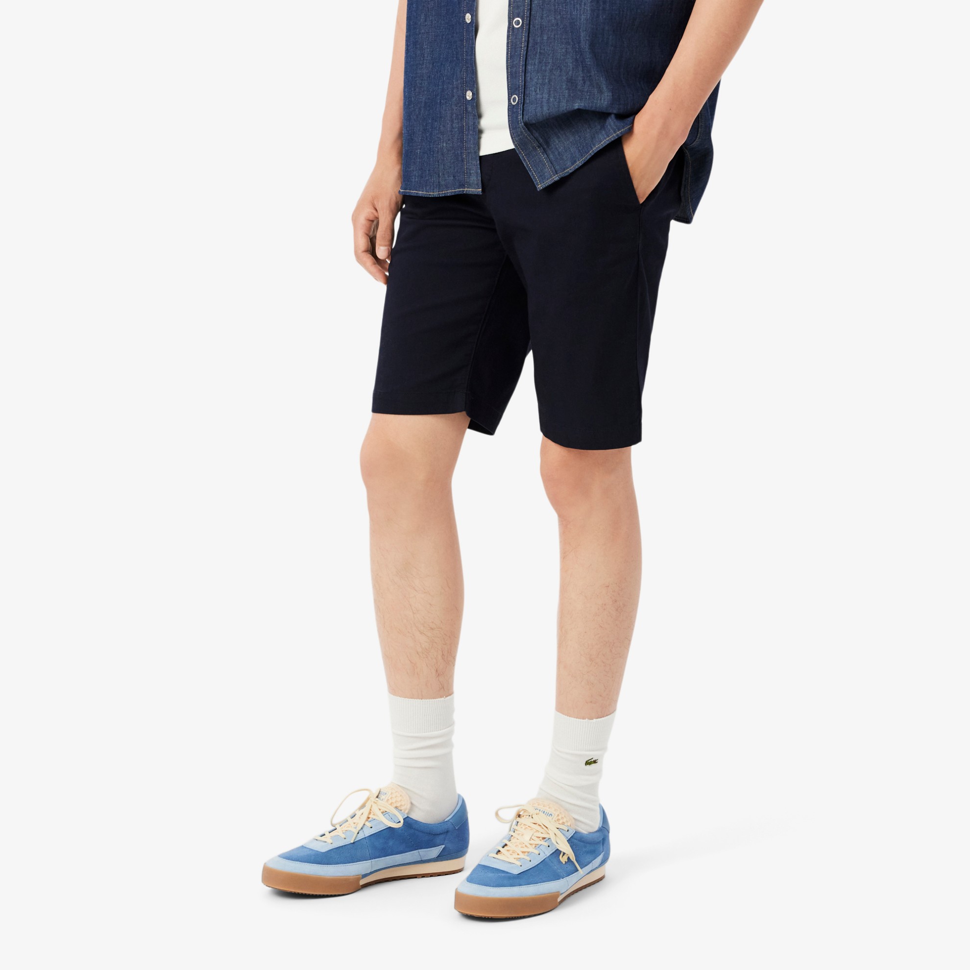 Εικόνα της Ανδρικό Stretch Cotton Chino Σορτς Slim Fit 