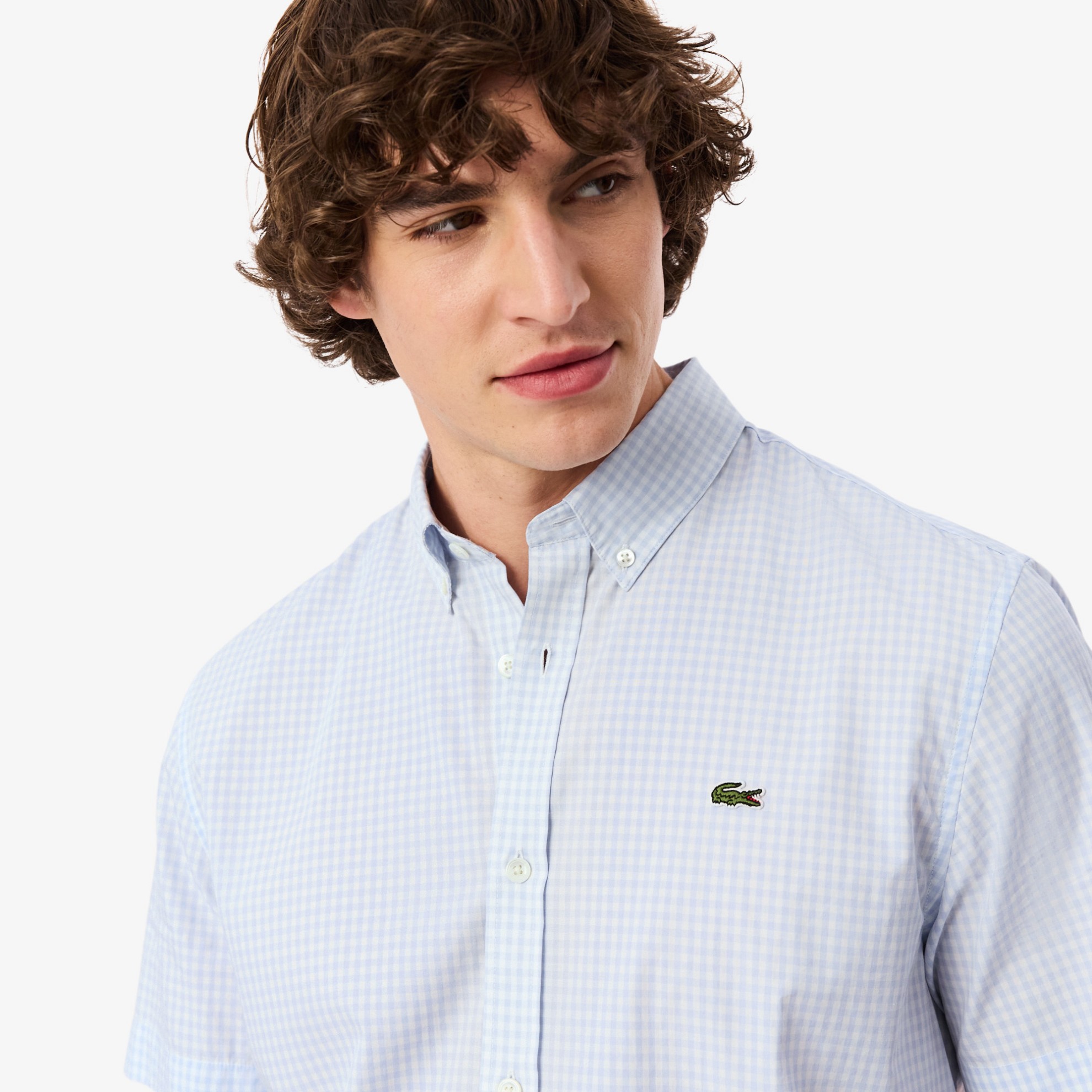 Εικόνα της Ανδρικό Κοντομάνικο Plaid Πουκάμισο Regular Fit 