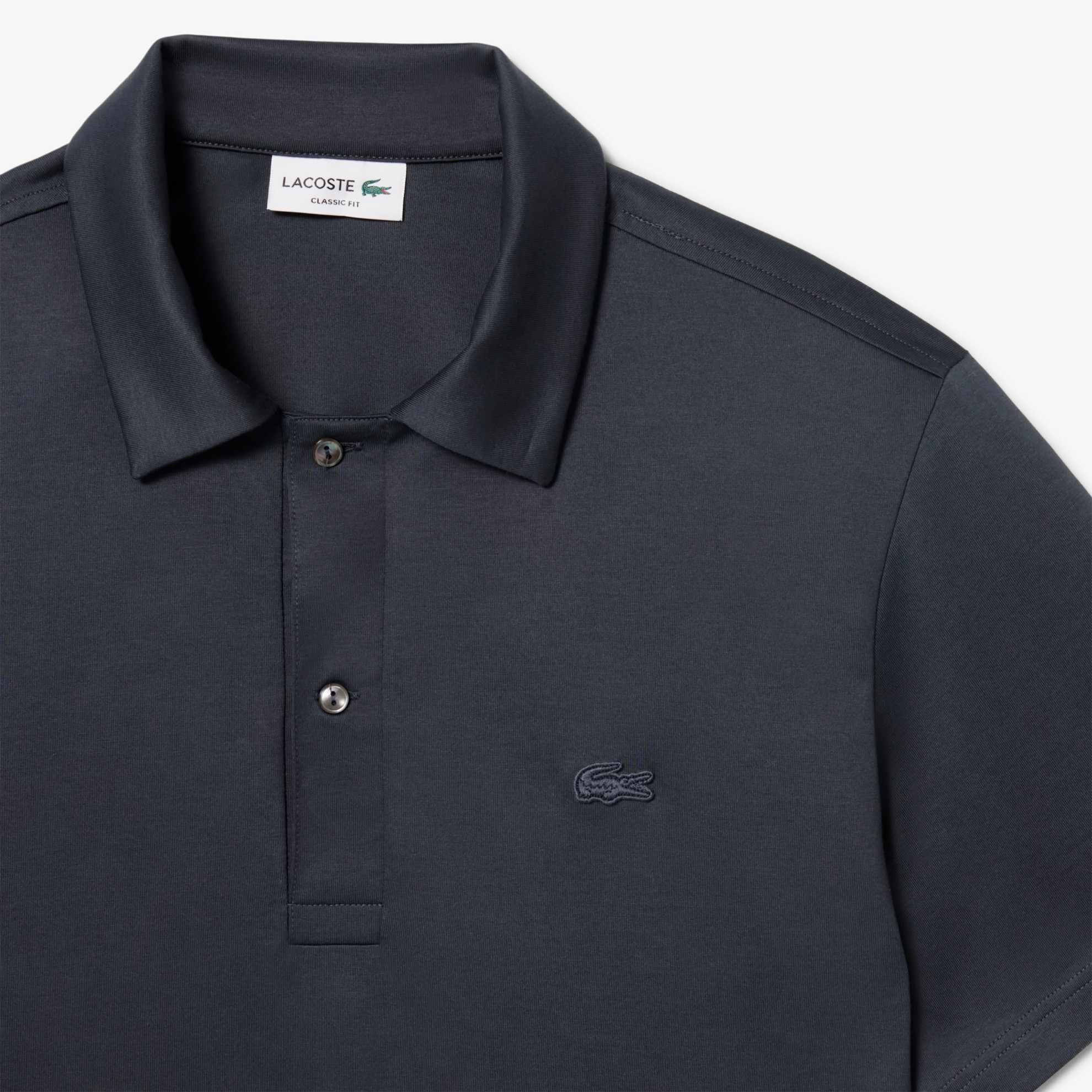 Εικόνα της Paris Open Neck Embroidered Polo Μπλούζα Classic Fit 