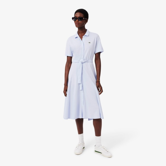 Εικόνα της Γυναικεία Flared Mini-Piqué Polo Φόρεμα