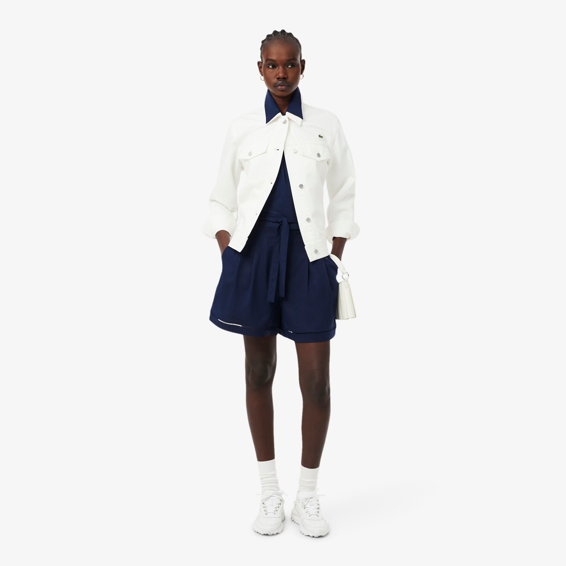 Εικόνα της Γυναικεία Oversized Fluid Linen Blend Bermuda