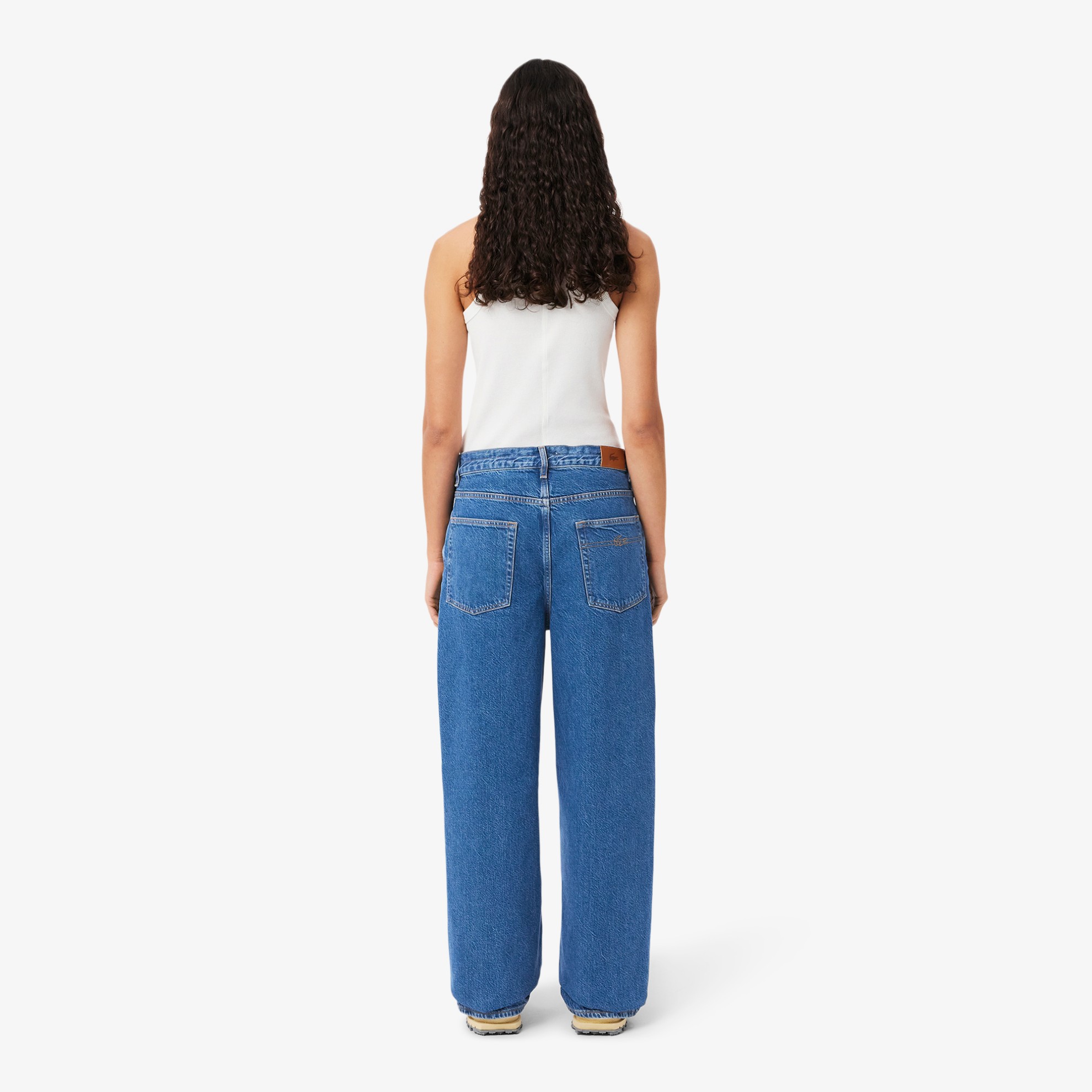 Εικόνα της Γυναικείο Wide Leg Denim Jeans