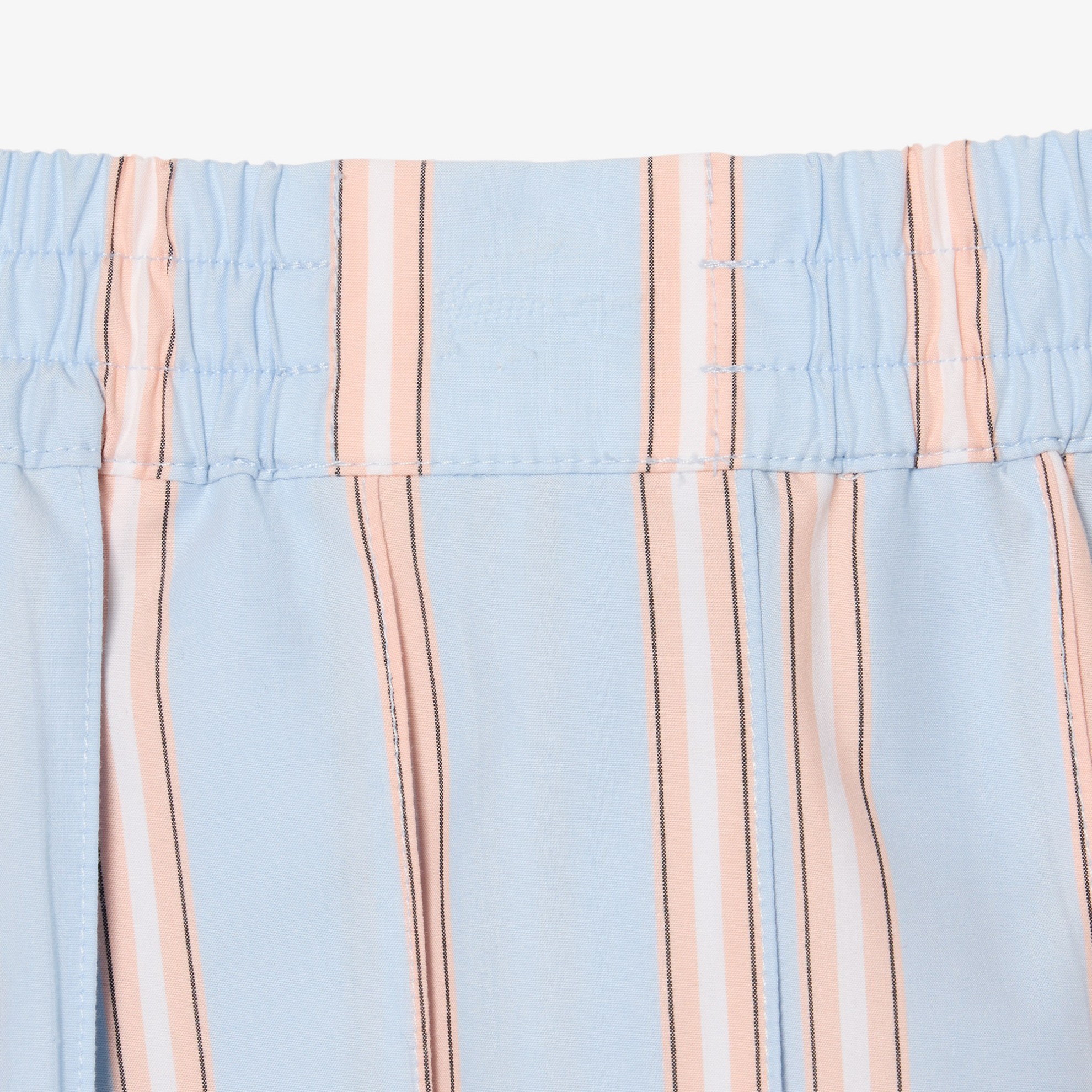 Εικόνα της Γυναικεία Poplin Short Striped Πλισέ Φούστα 