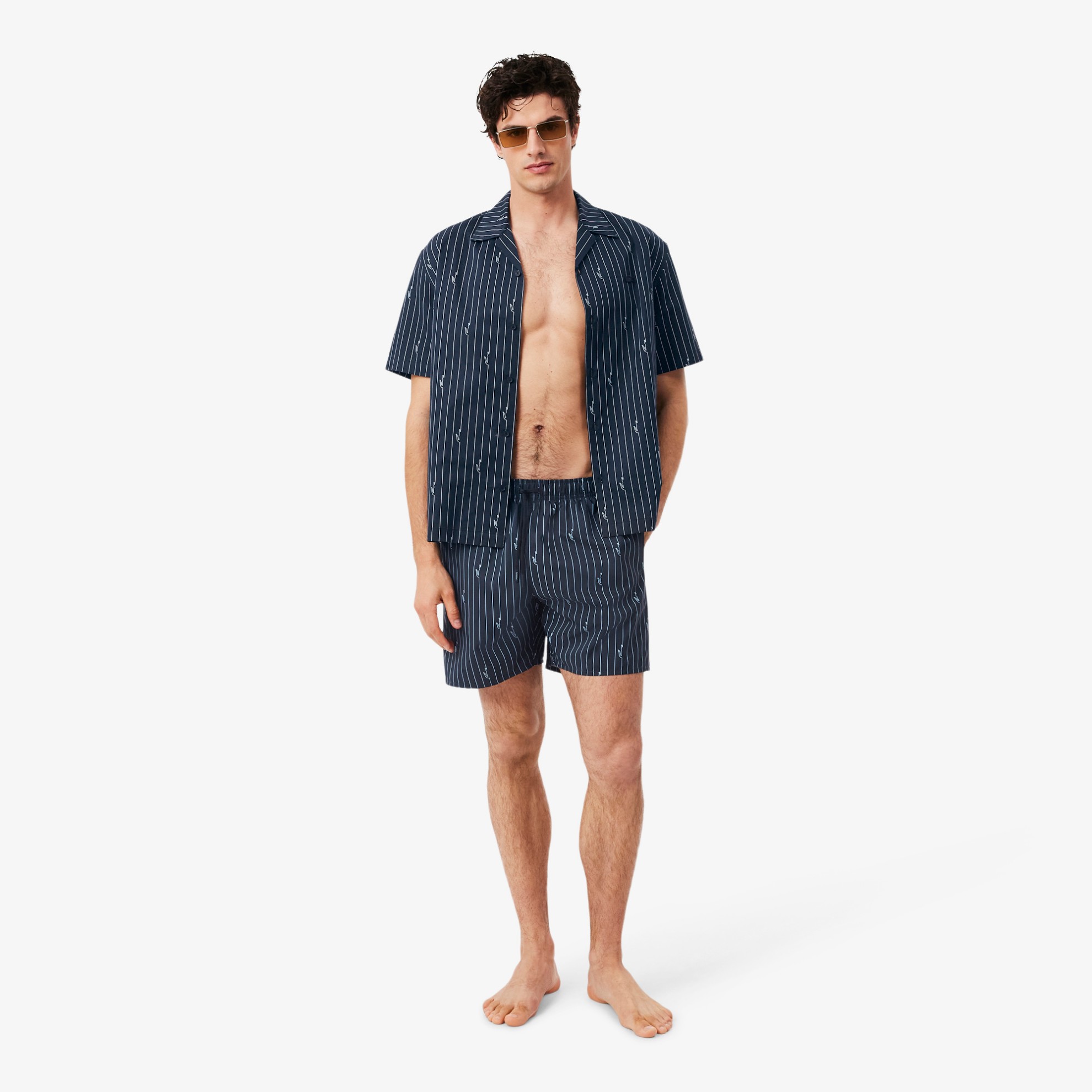 Εικόνα της Ανδρικό Mid Length Crocodile Print Swim Μαγιό