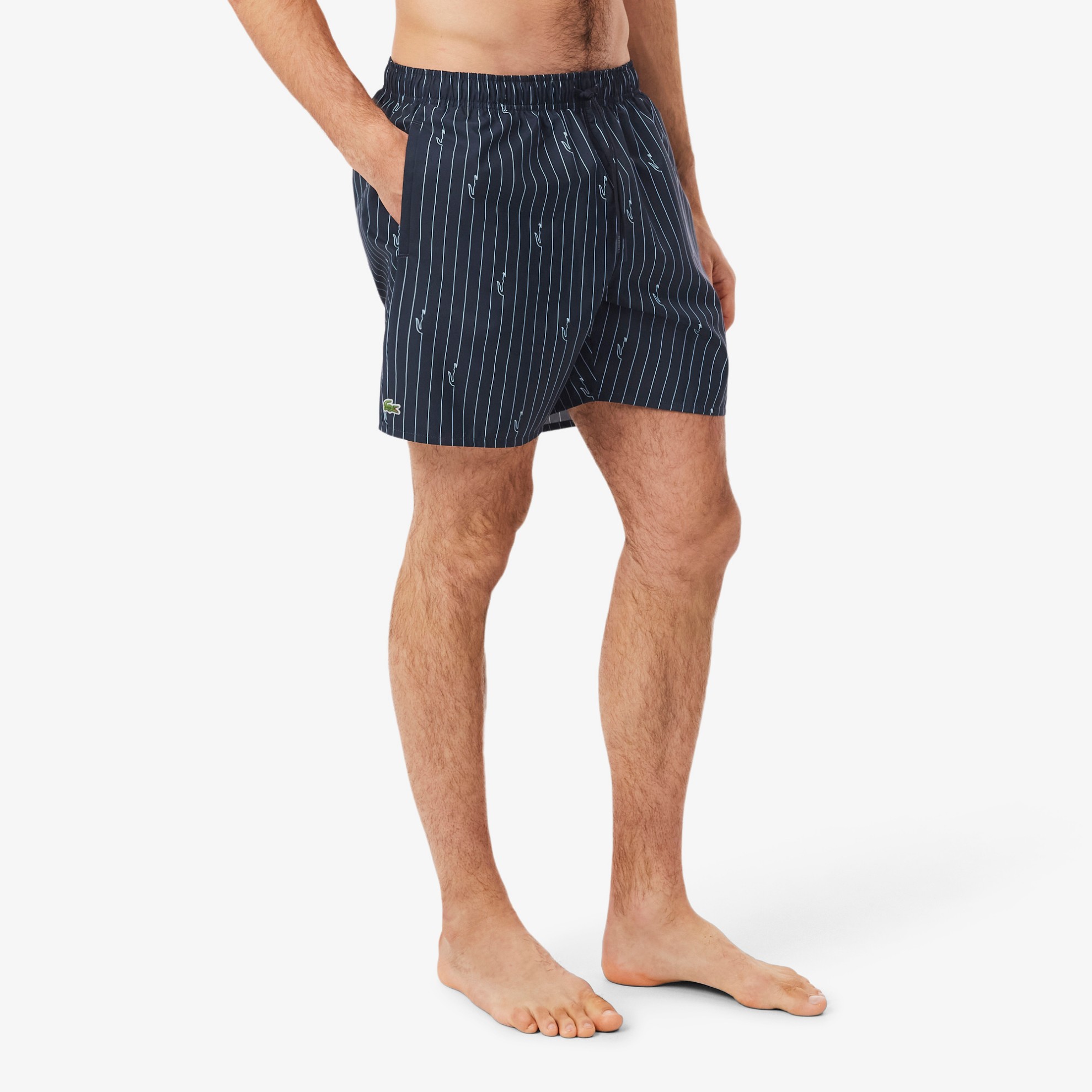 Εικόνα της Ανδρικό Mid Length Crocodile Print Swim Μαγιό